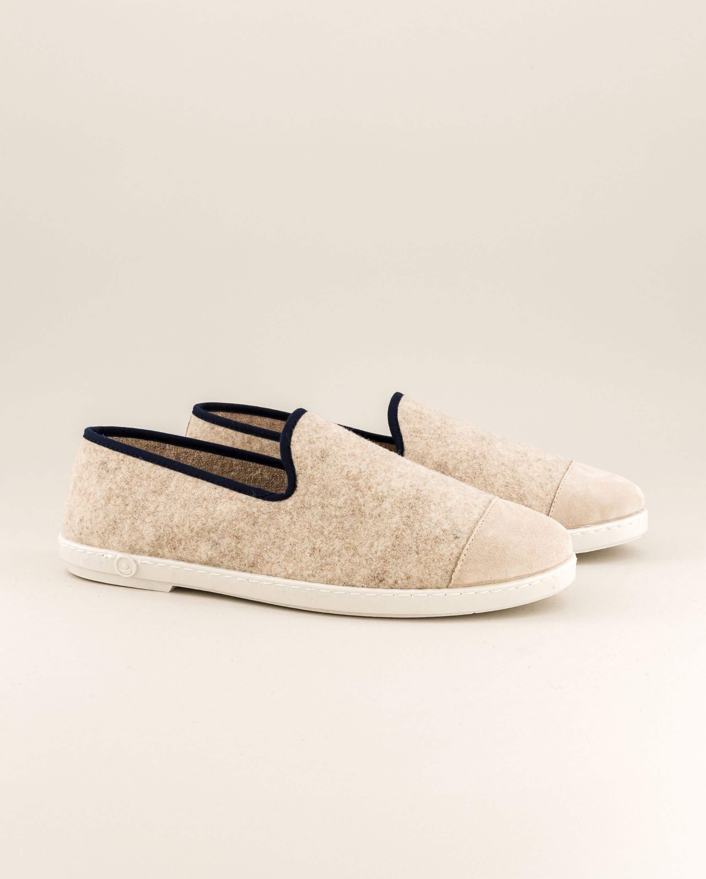 Chausson homme laine, beige nuit ANGARDE Beige