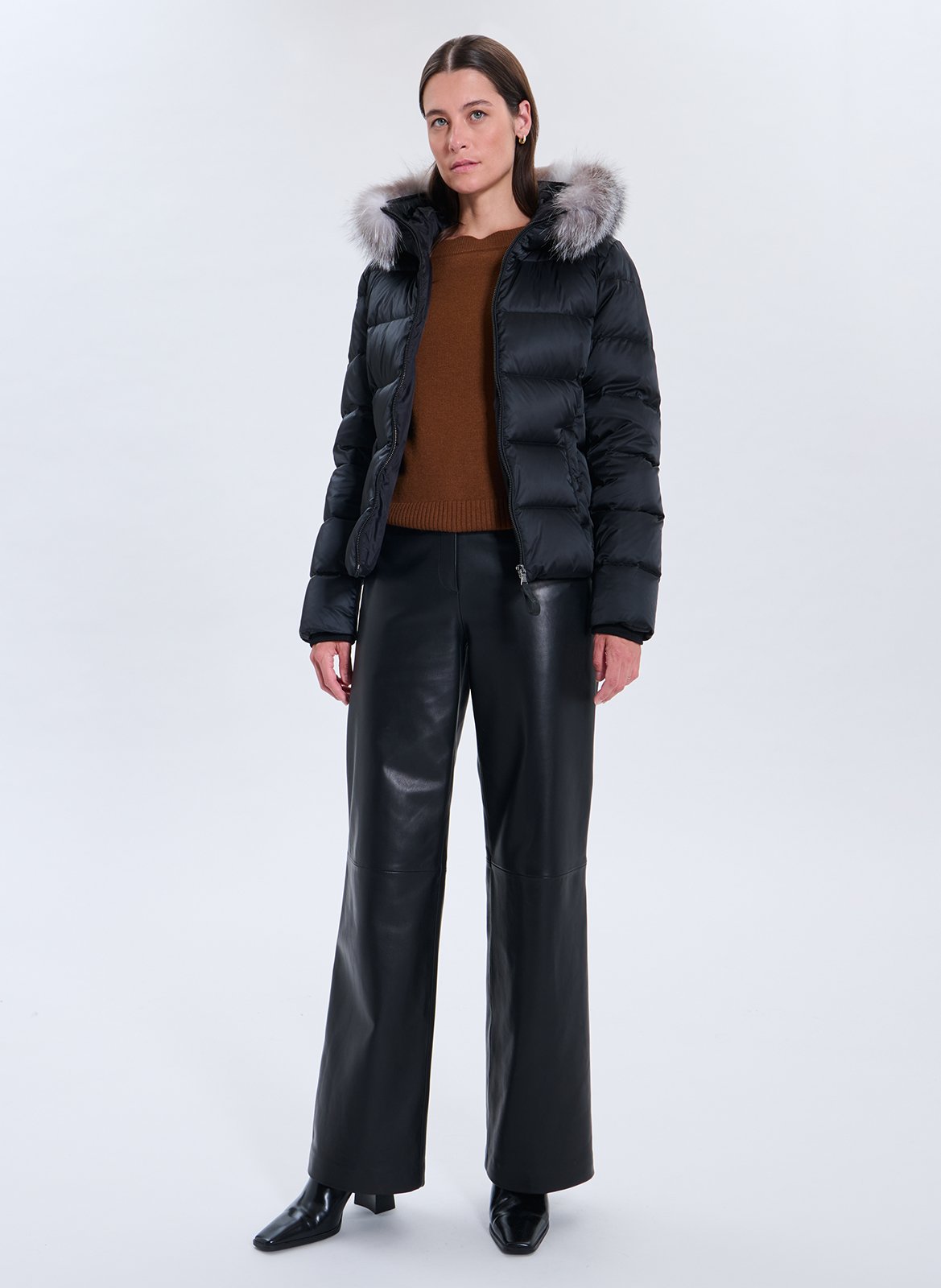 High-neck padded jacket ZAPA Black