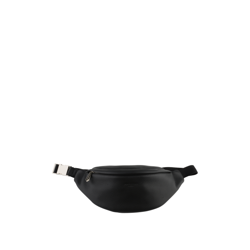 Ethan | Black Leather Banana POURCHET Black