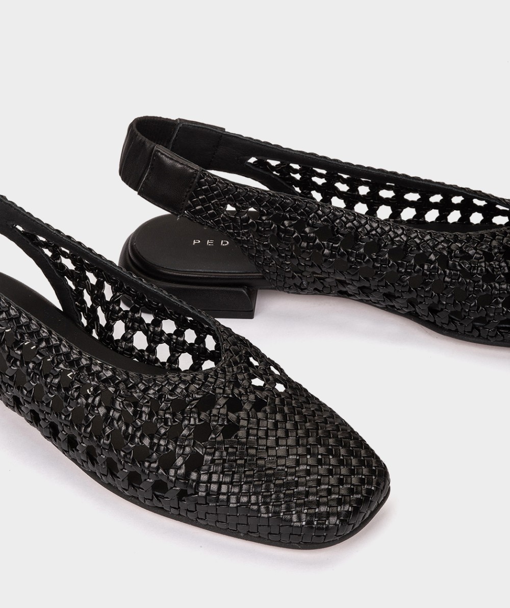 Open-toe flats PEDRO MIRALLES Black