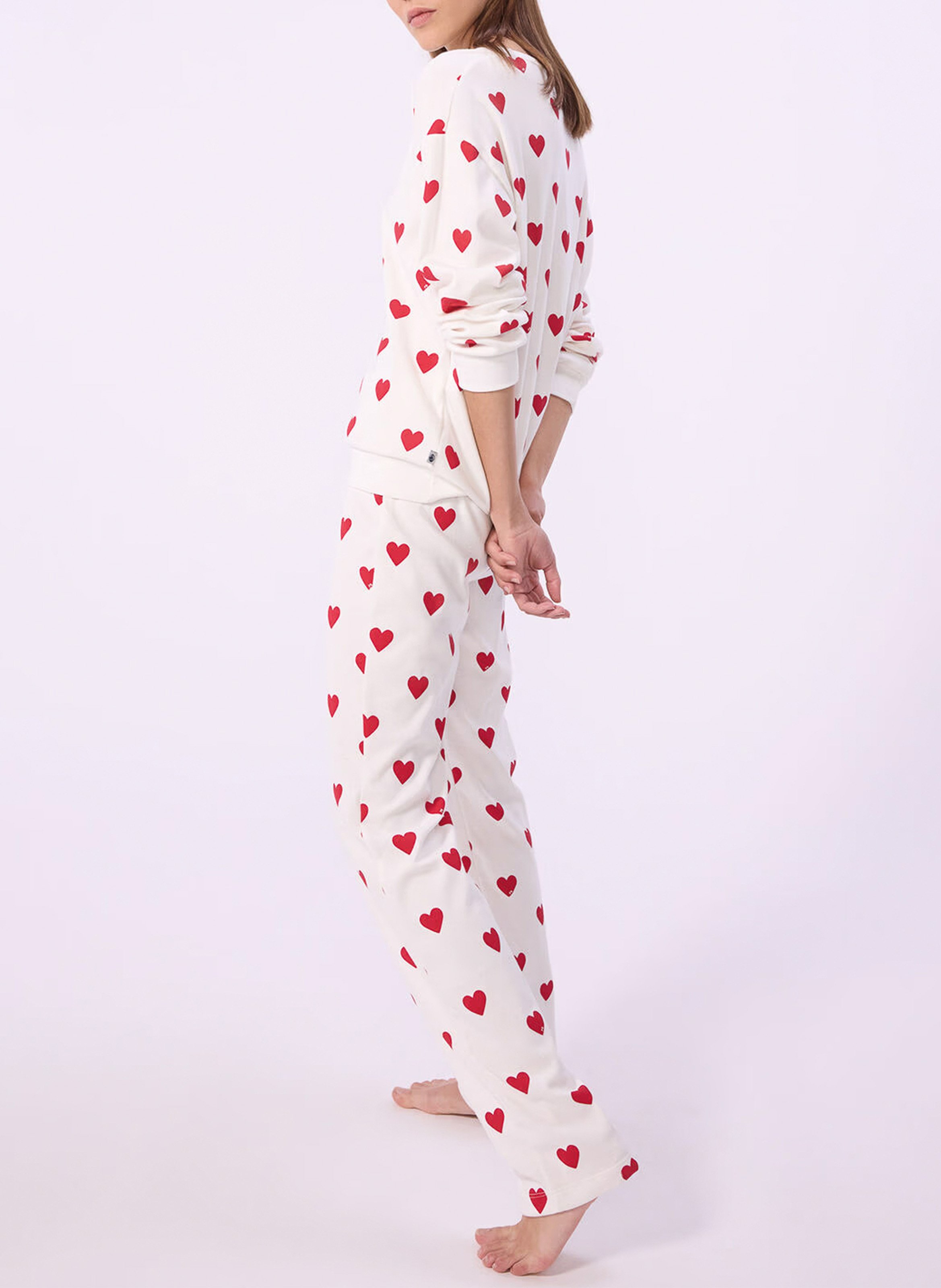 Heart Print Cotton Pyjamas PETIT BATEAU Multicolored