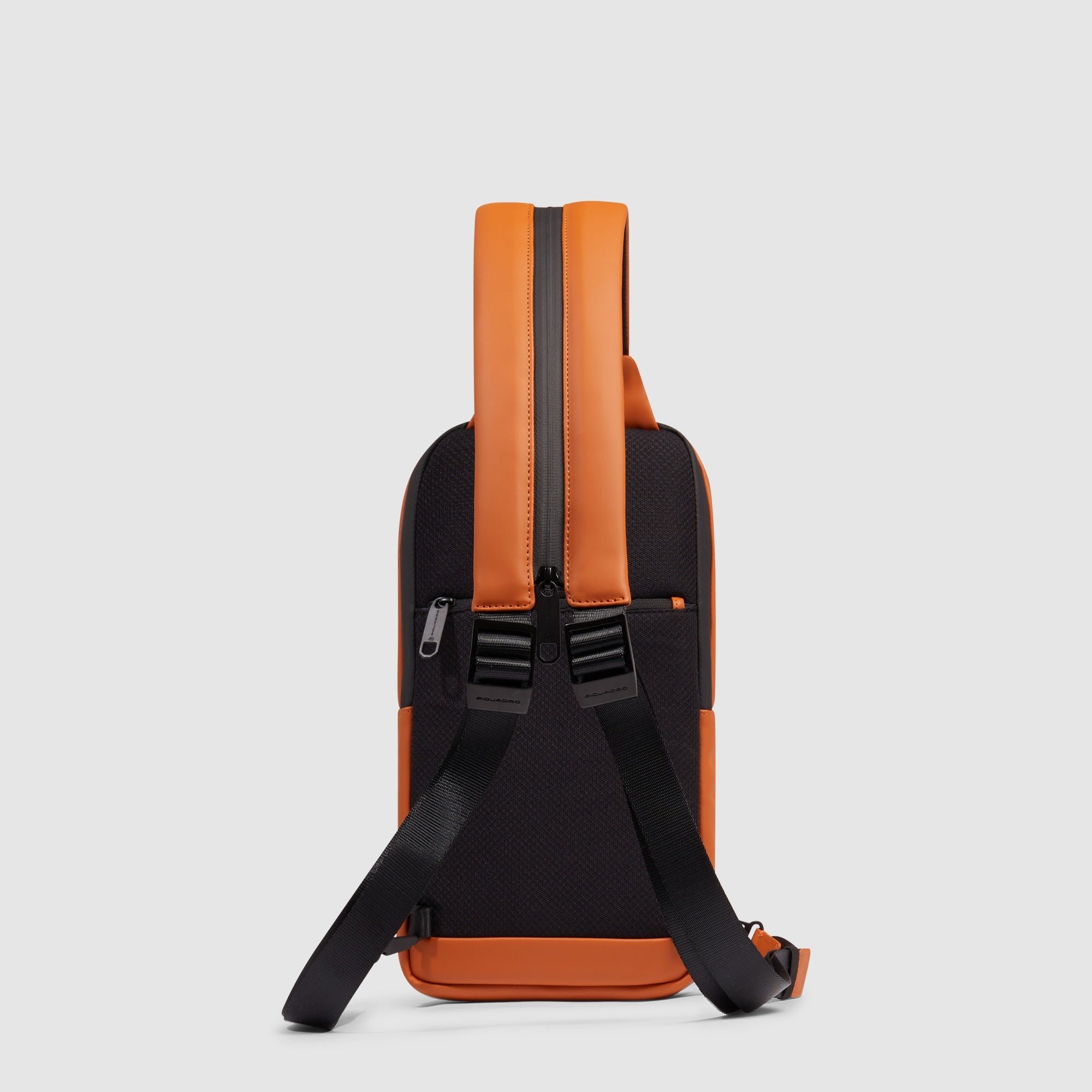 Chest bag for iPad® mini with RFID protection and pocket for Piquadro smart tracker PIQUADRO Brown