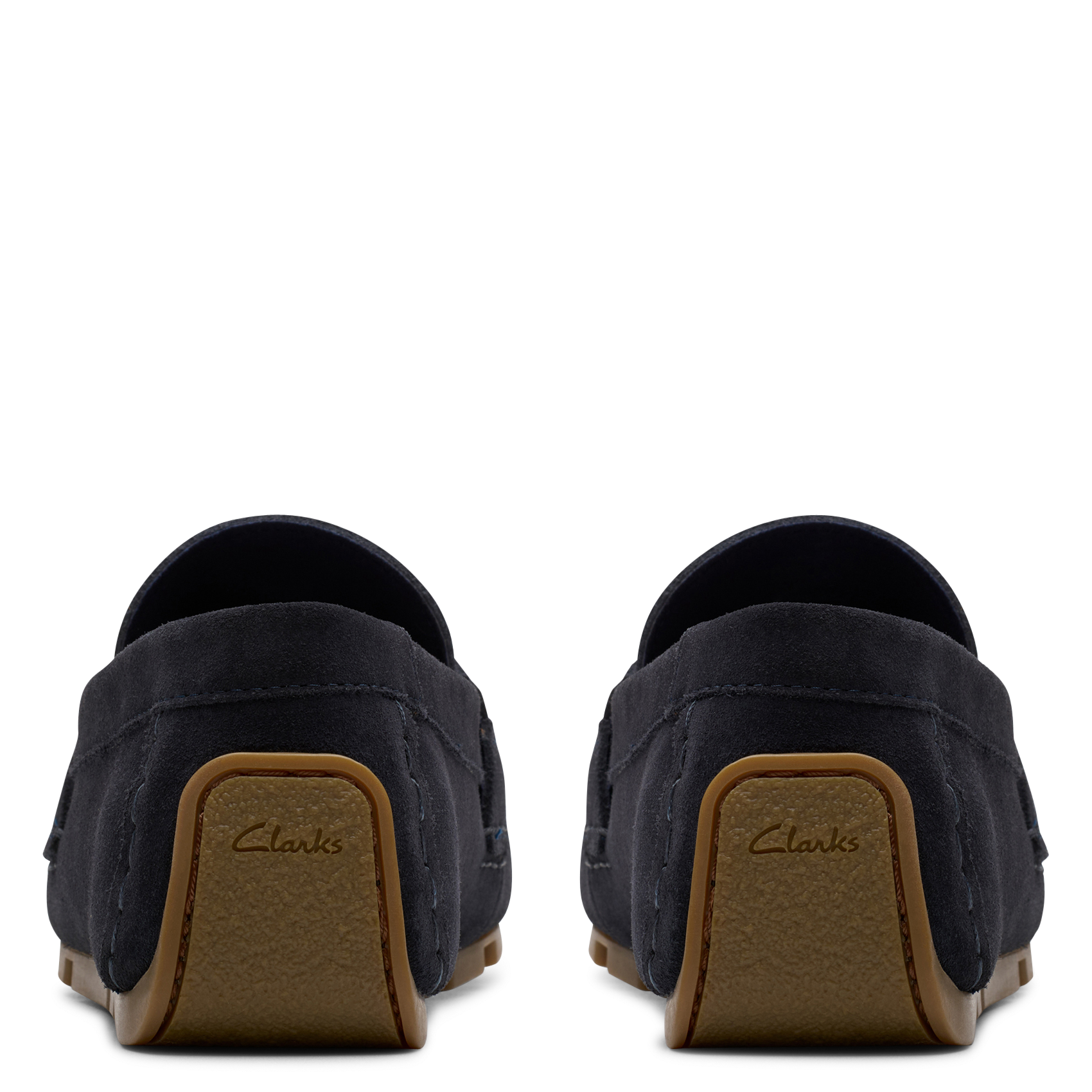 Leather loafers CLARKS Blue