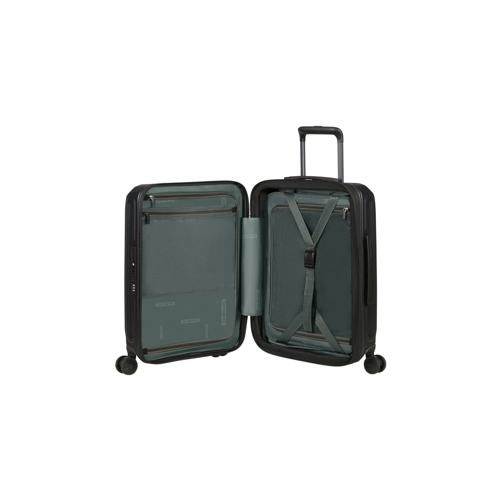 2wander 4-wheel carry-on suitcase size S SAMSONITE Black