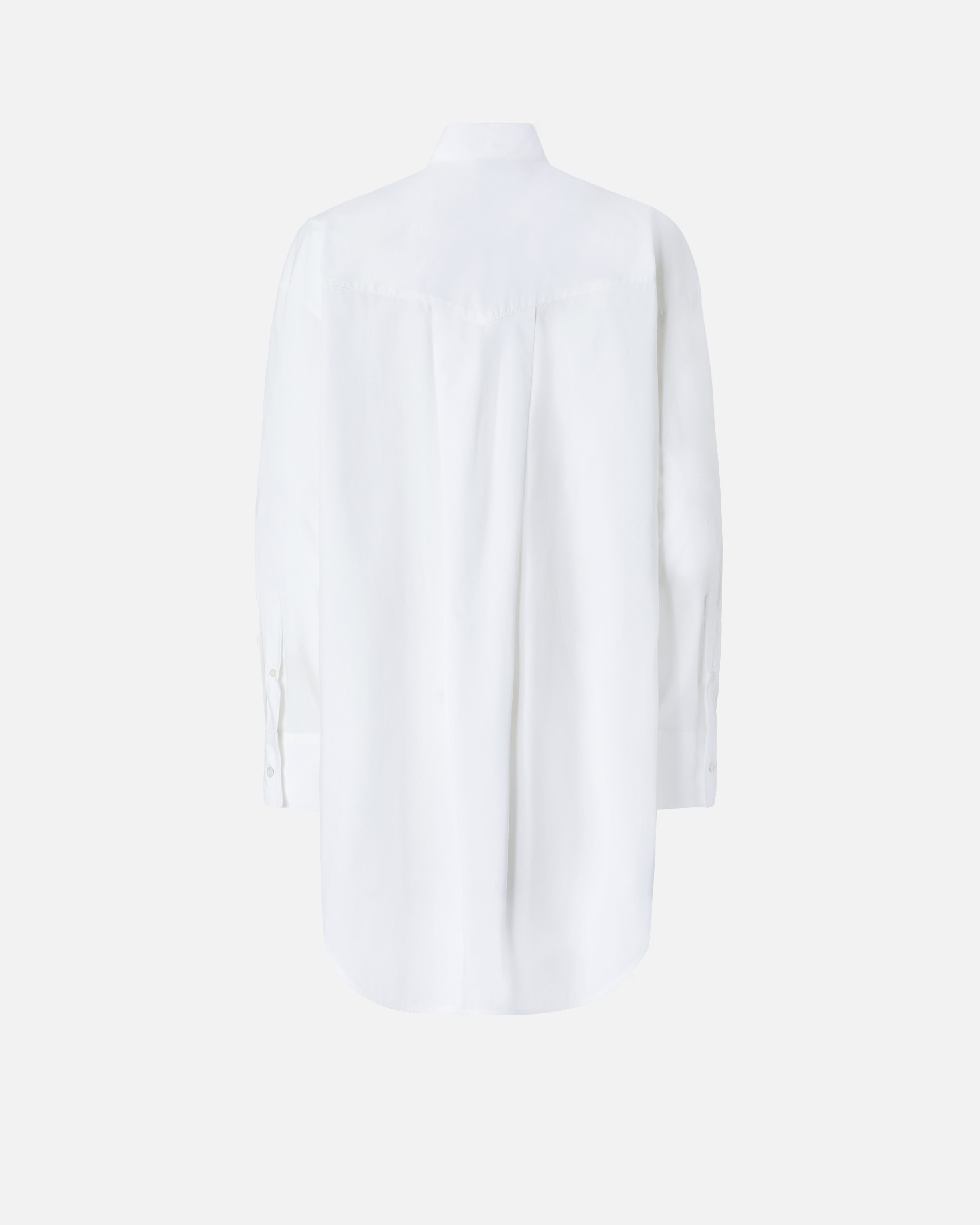 Robe chemise courte à franges PINKO Blanc