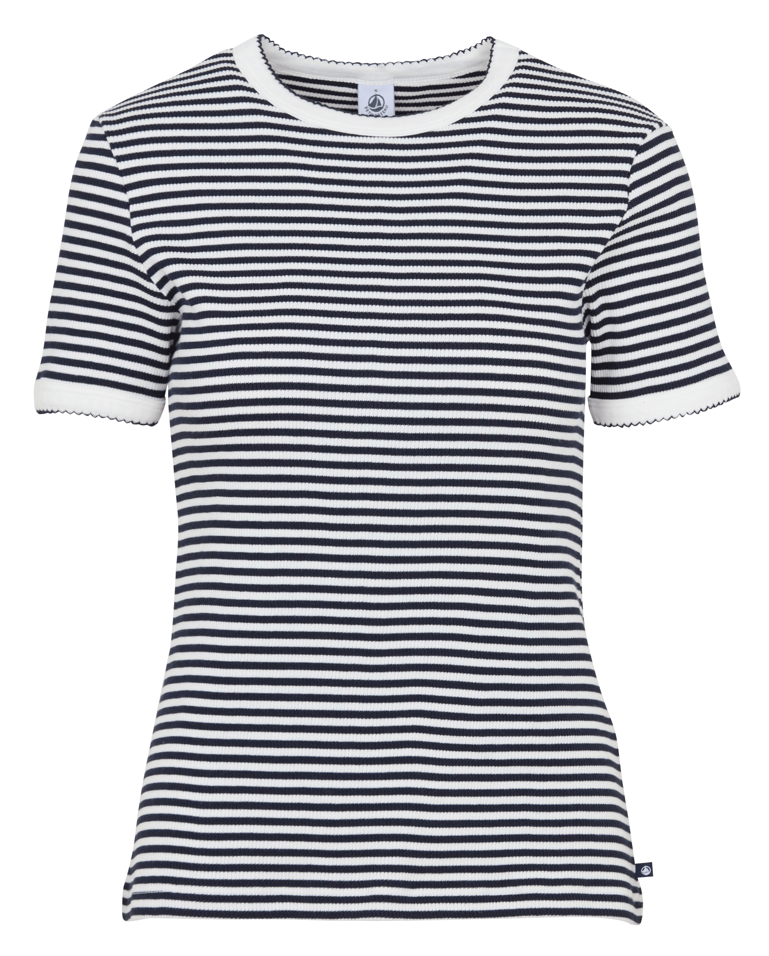 Baumwoll-Pullover mit Rundhalsausschnitt PETIT BATEAU Grau