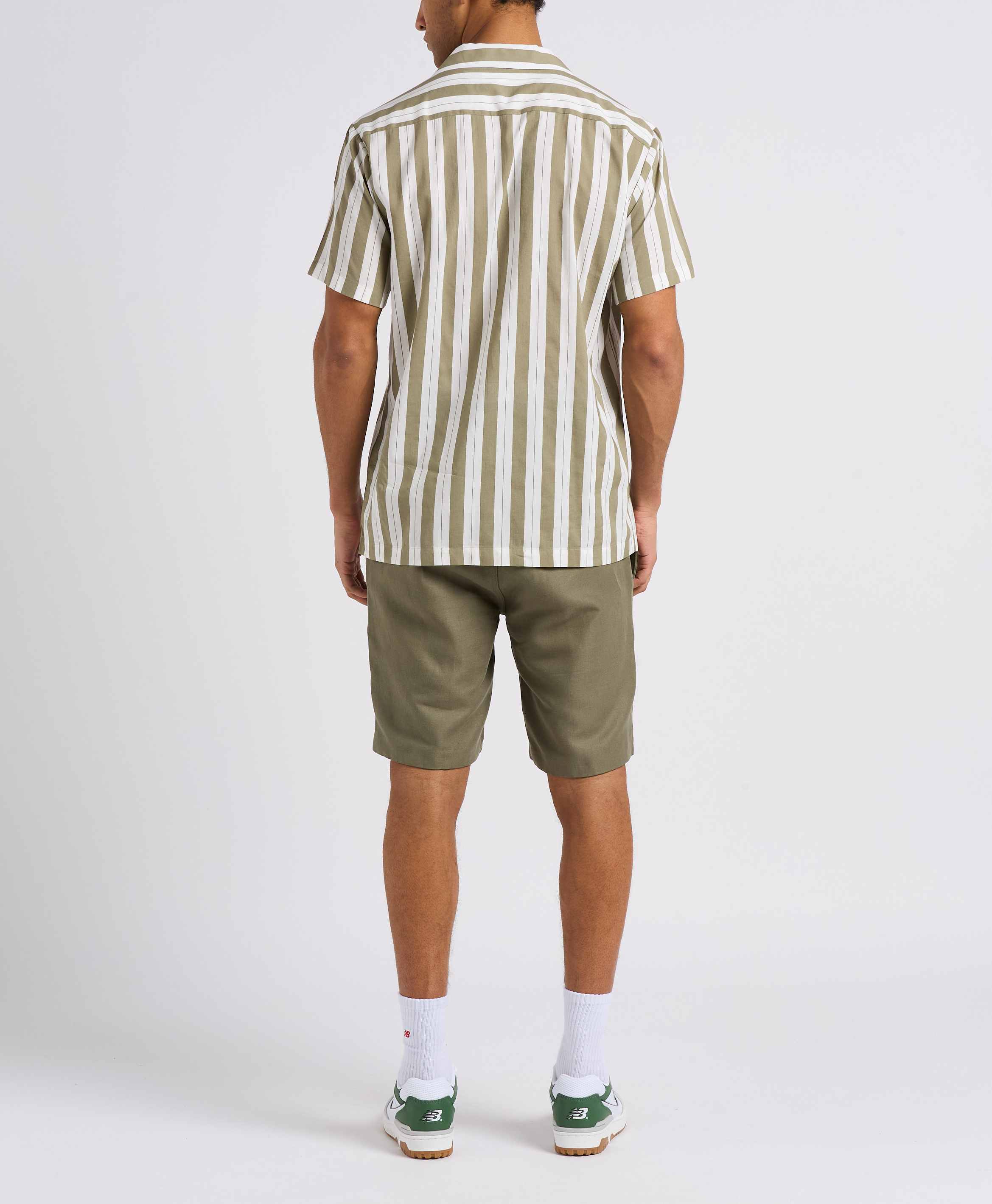 Regular-fit organic cotton-blend shirt SELECTED Grey