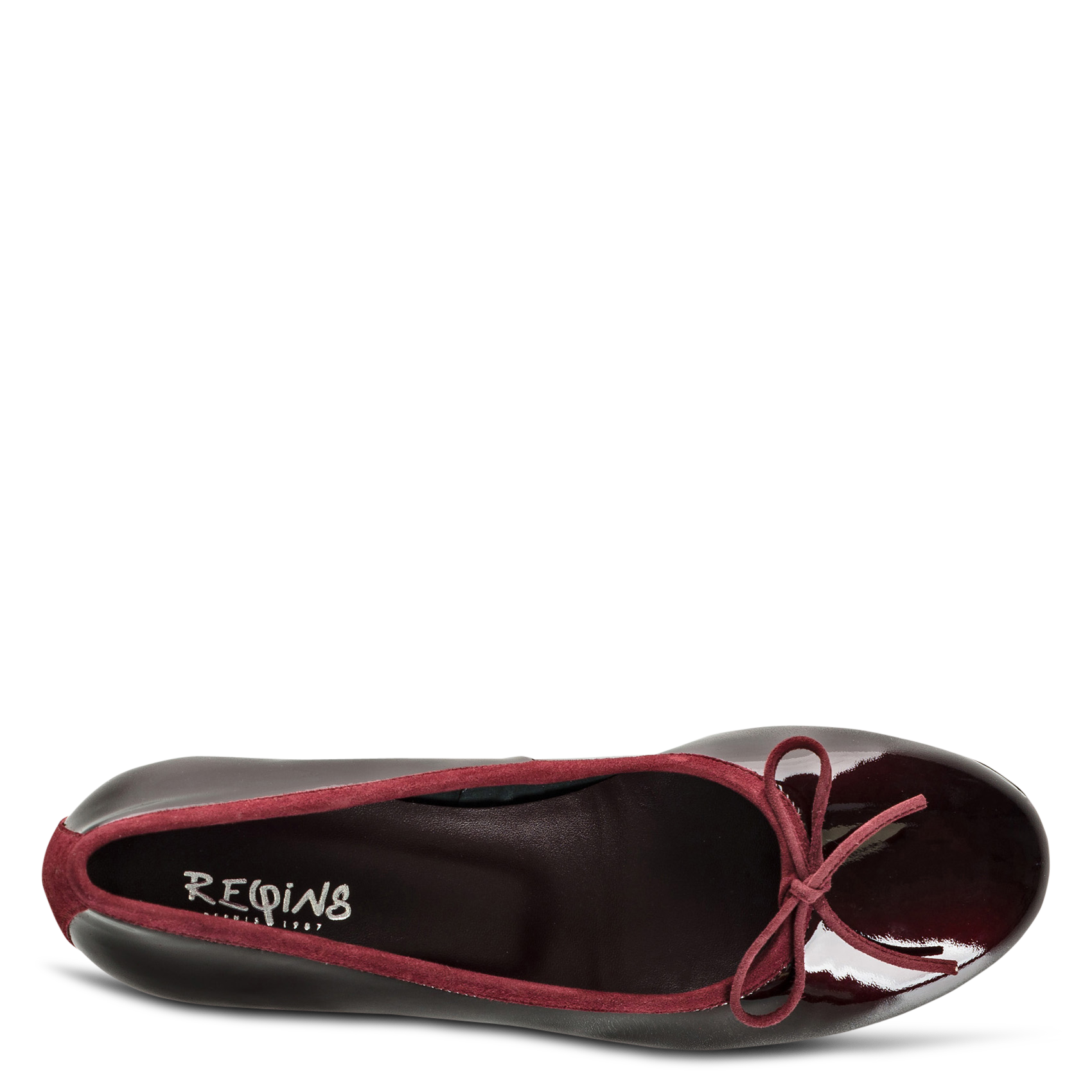 Lili patent leather ballet pumps REQINS Red