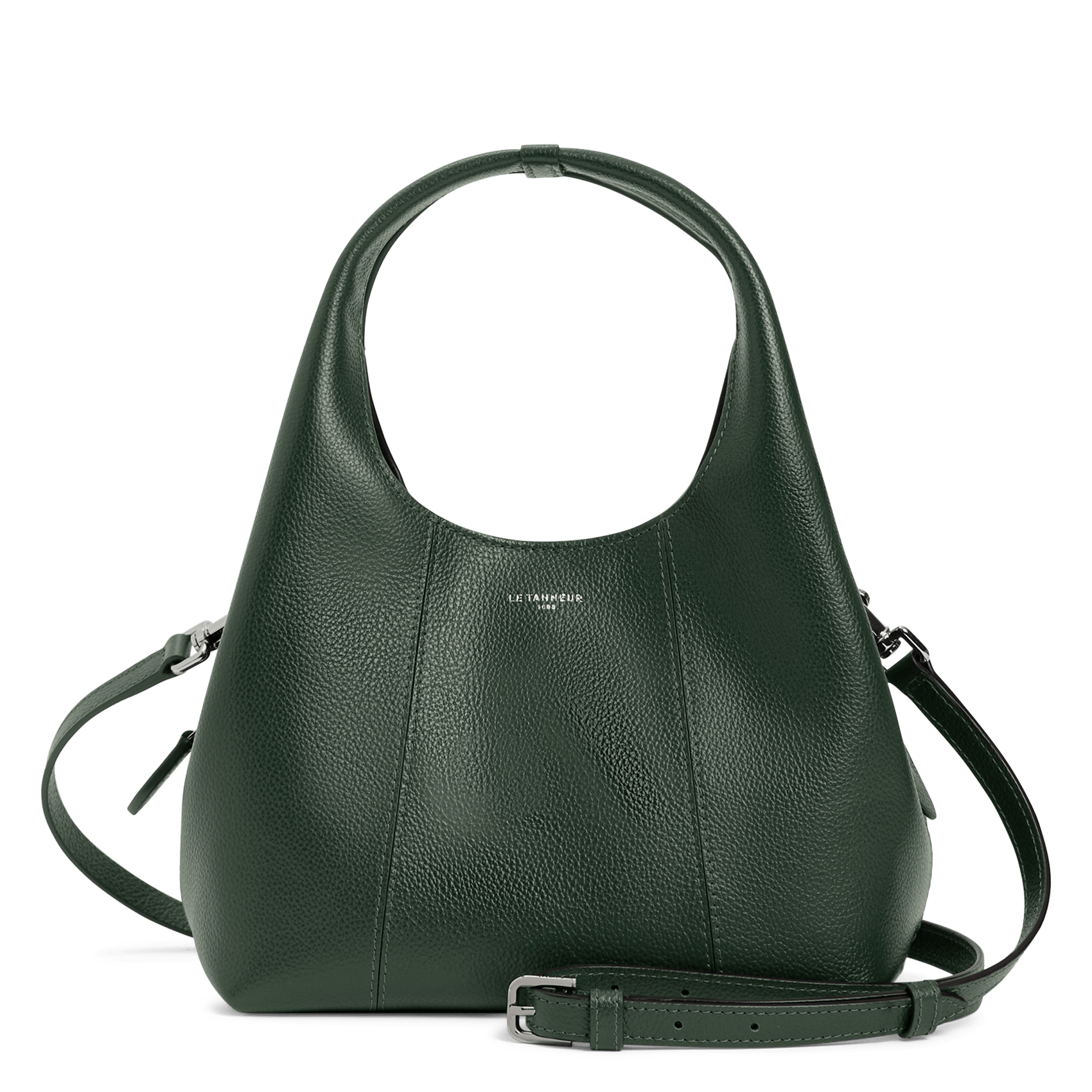 Grained leather shoulder bag LE TANNEUR