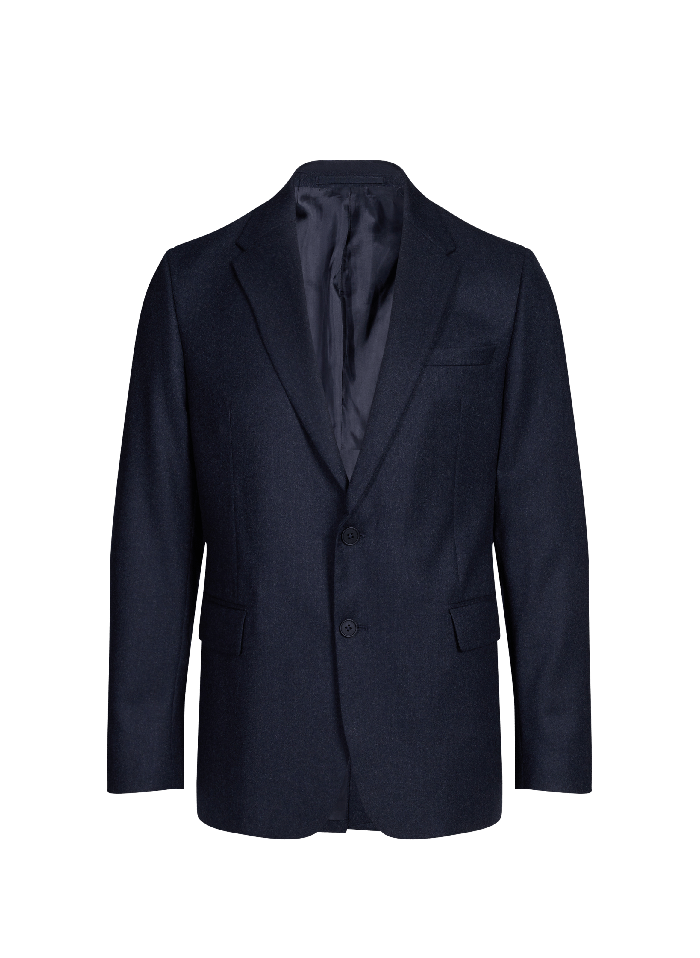 Solid Wool Suit Jacket SAISON 1865 Blue