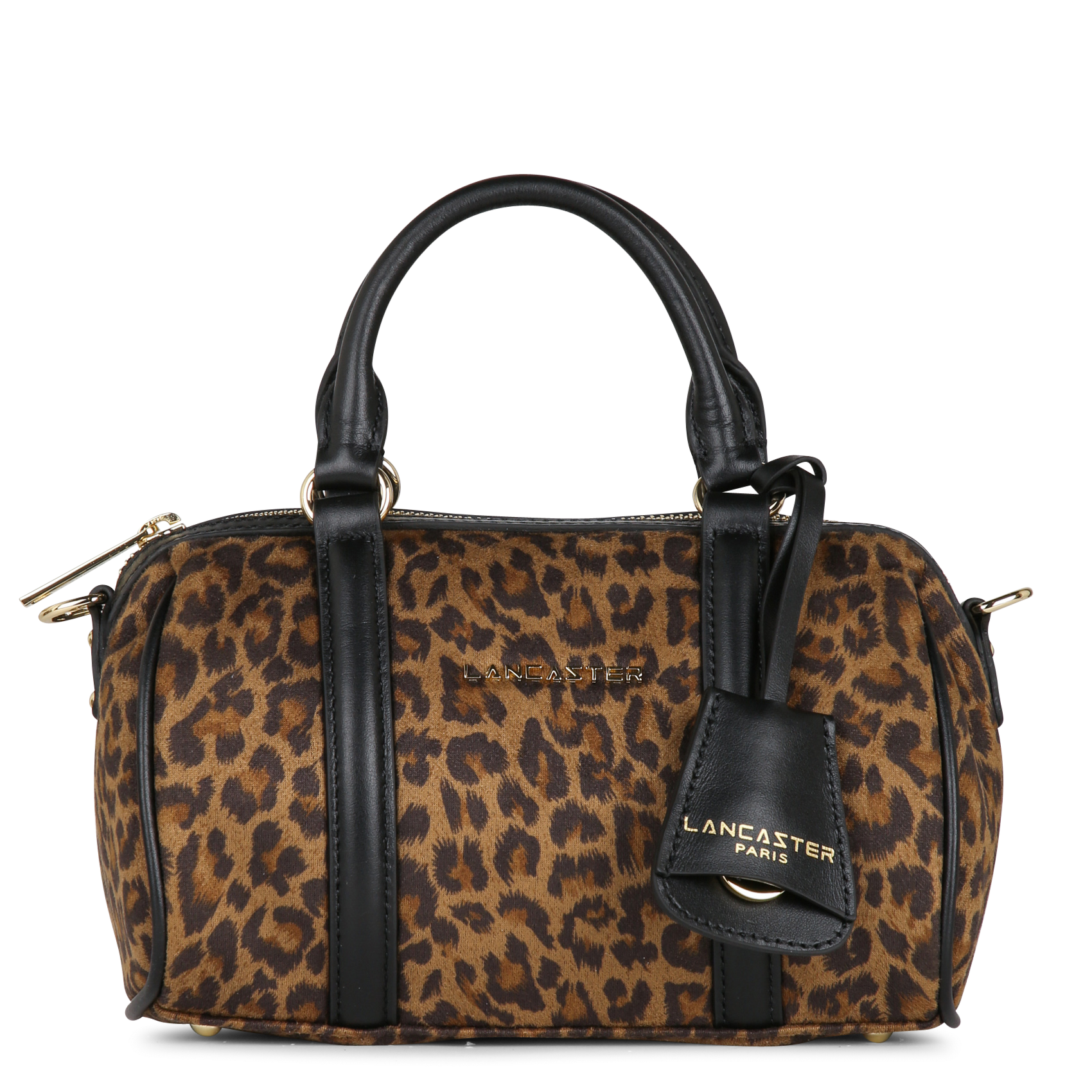 Cowhide leather printed duffle bag LANCASTER PARIS Brown