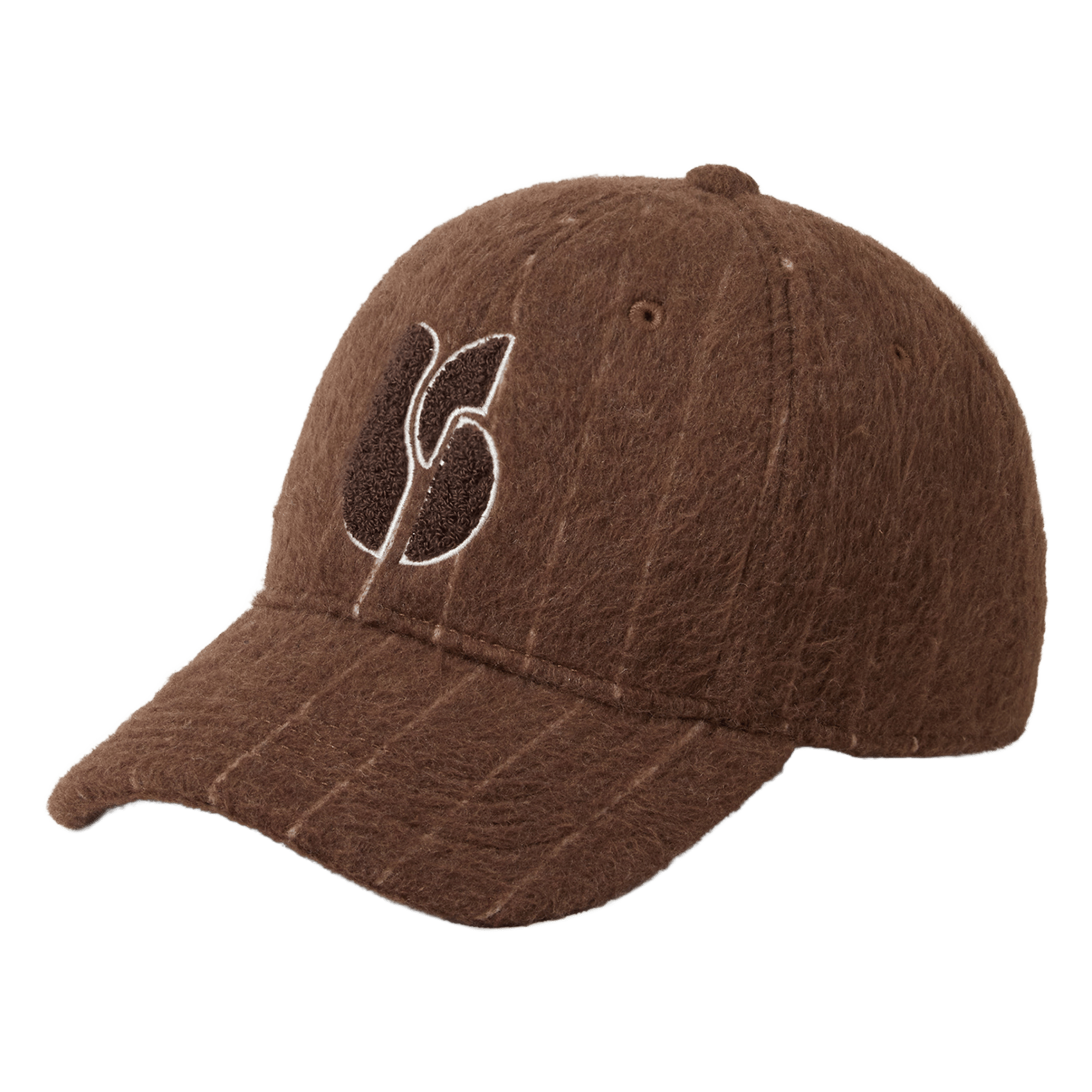 Casquette brodée à rayures BA&SH Marron