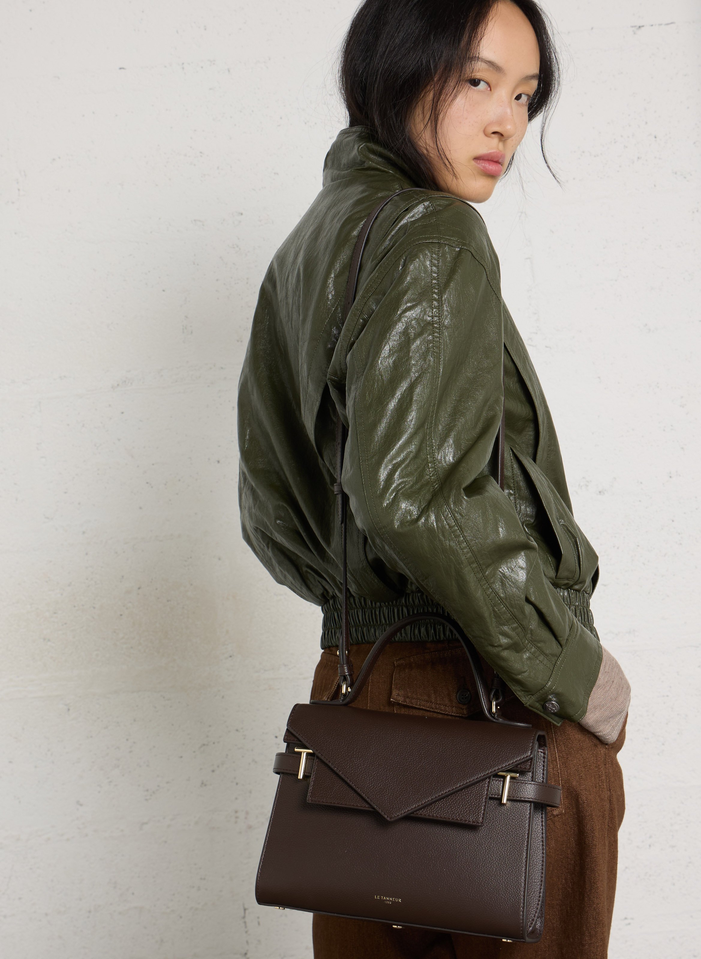 Sac à main en cuir | Marron LE TANNEUR Femme