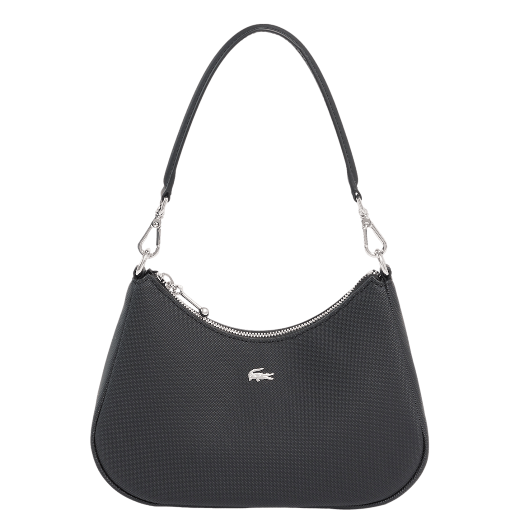 Tägliche Stadtschultertasche LACOSTE Schwarz