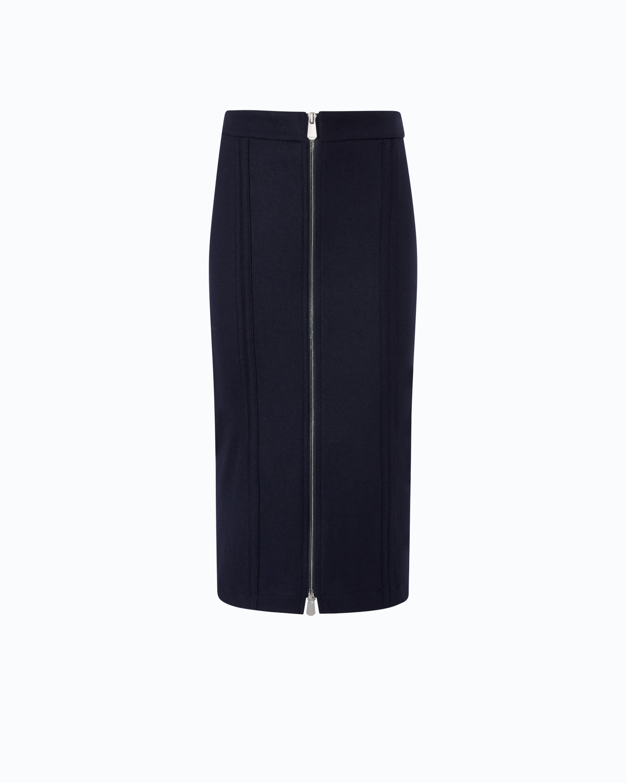 Jupe crayon en flanelle PINKO Bleu