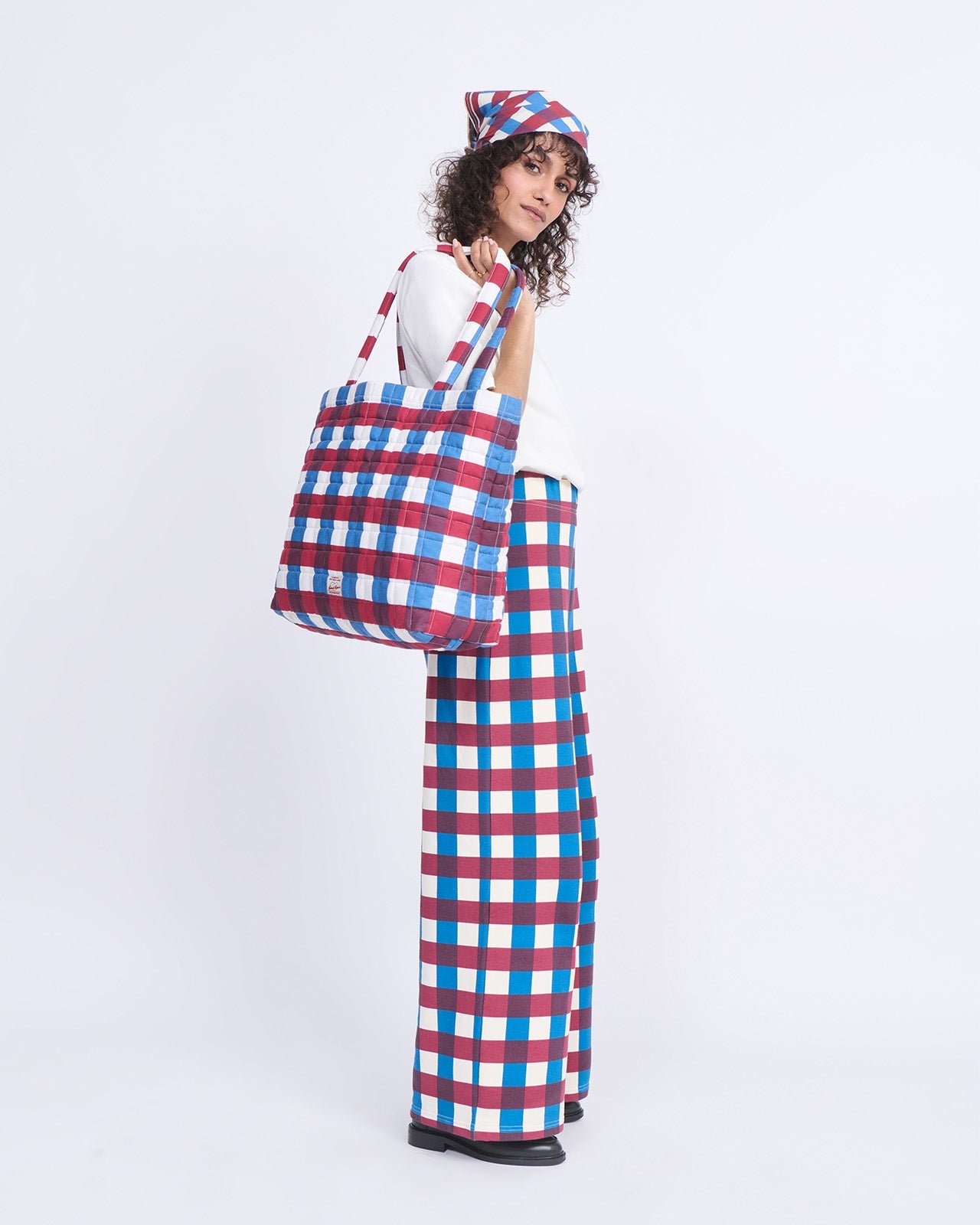 Gingham Garden Bandana EMOI EMOI Multicolored