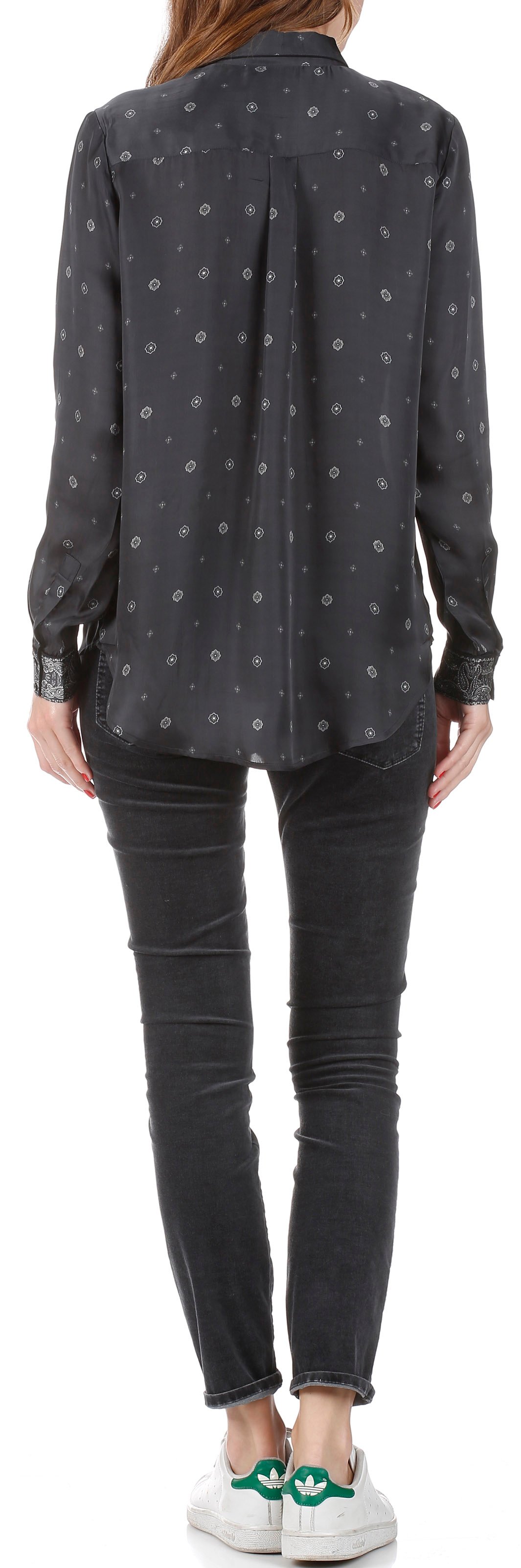 Raja bandana-print satin shirt SWILDENS Black