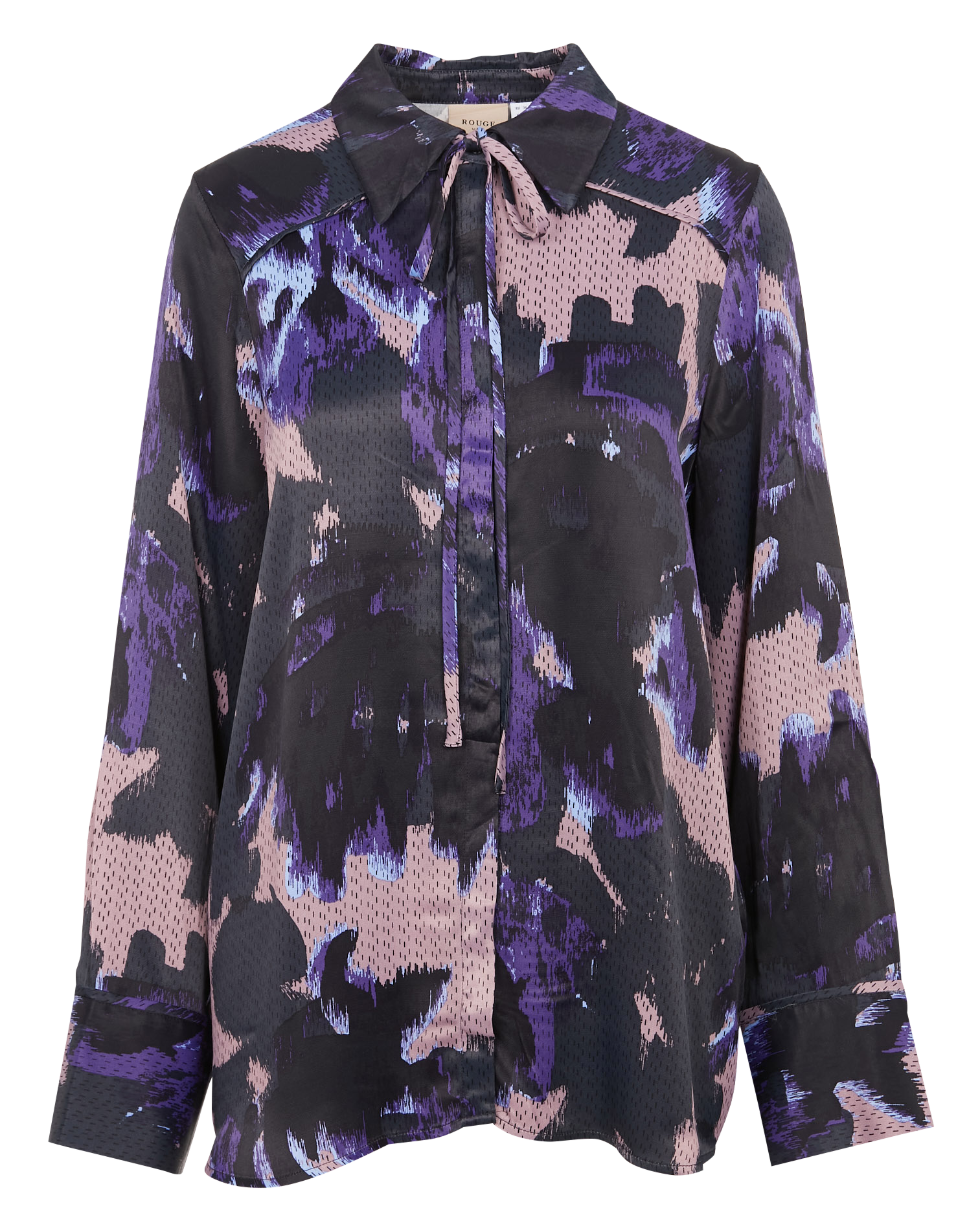 Chemise col classique imprimée  VILA Bleu