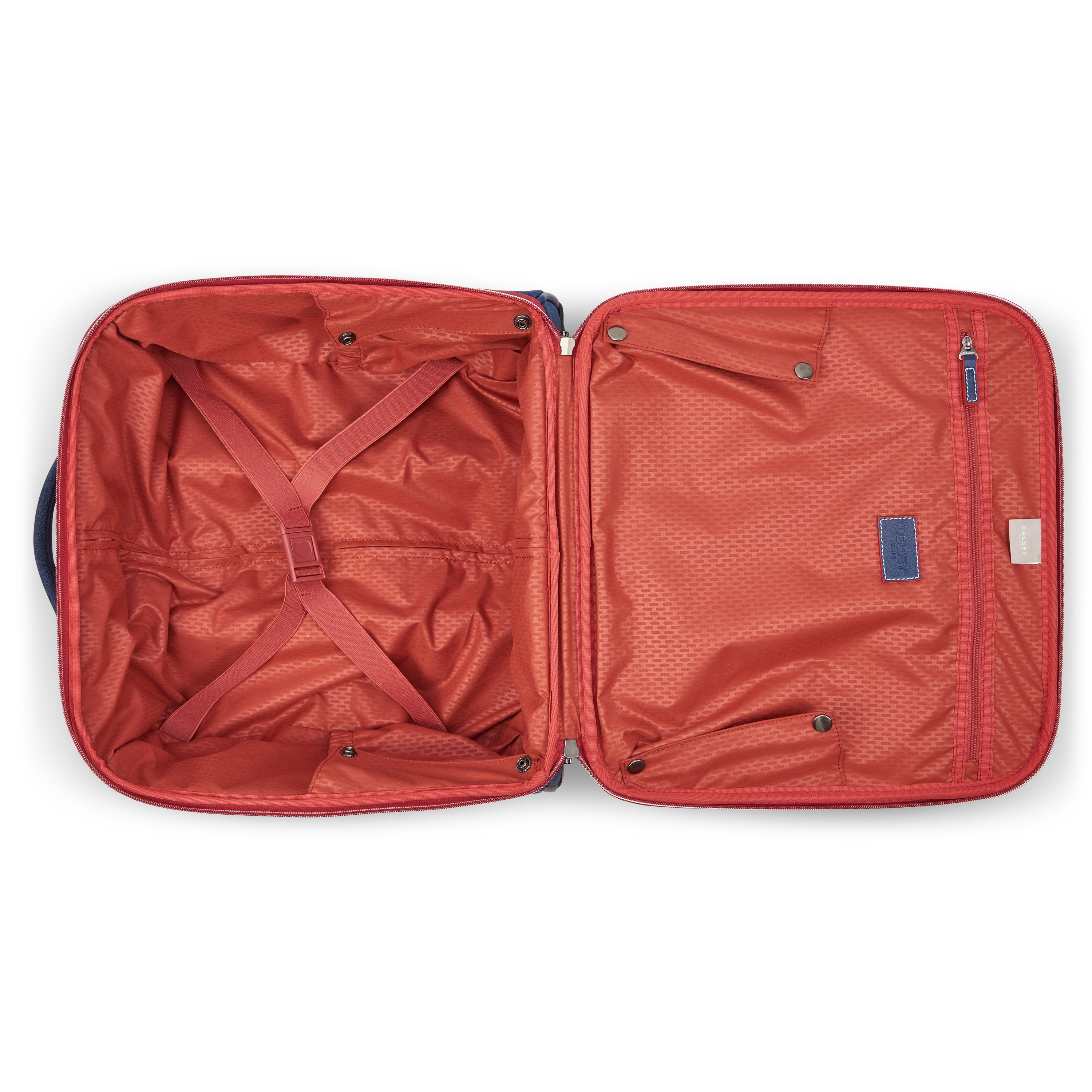 Soft cabin suitcase DELSEY PARIS Blue