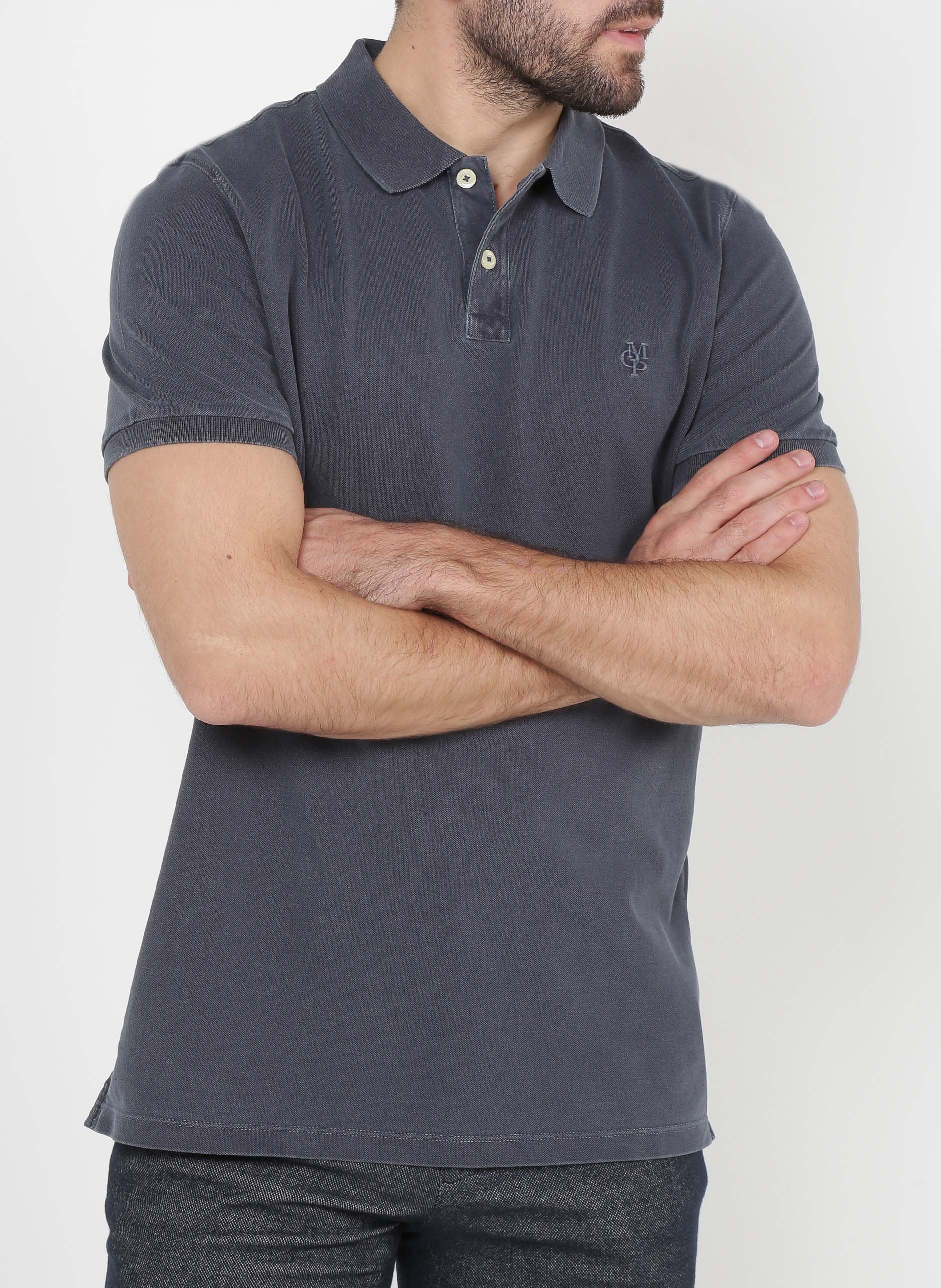 Polo regular-fit brodé en coton piqué MARC O'POLO