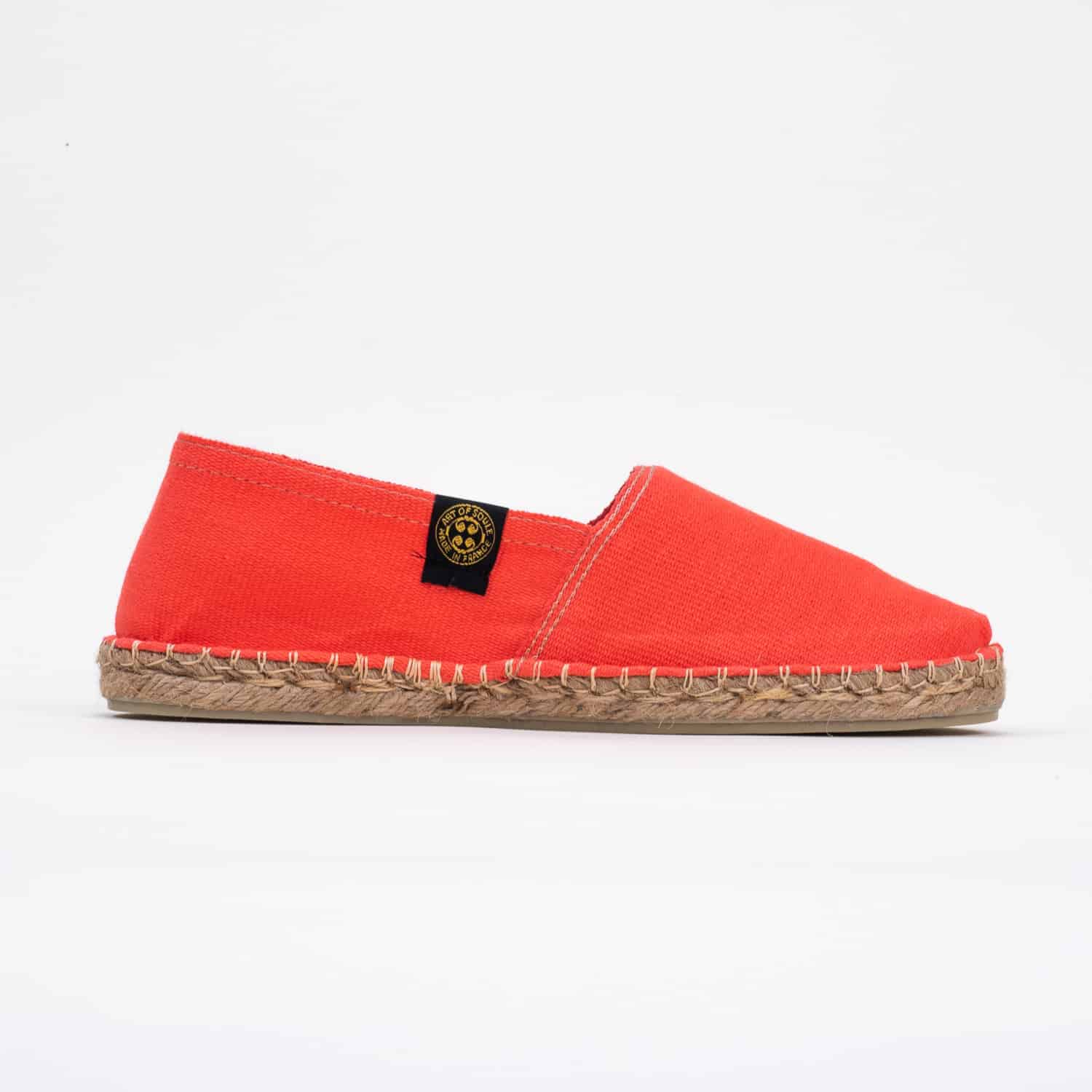 Striped espadrilles CLASSIQUE Corail