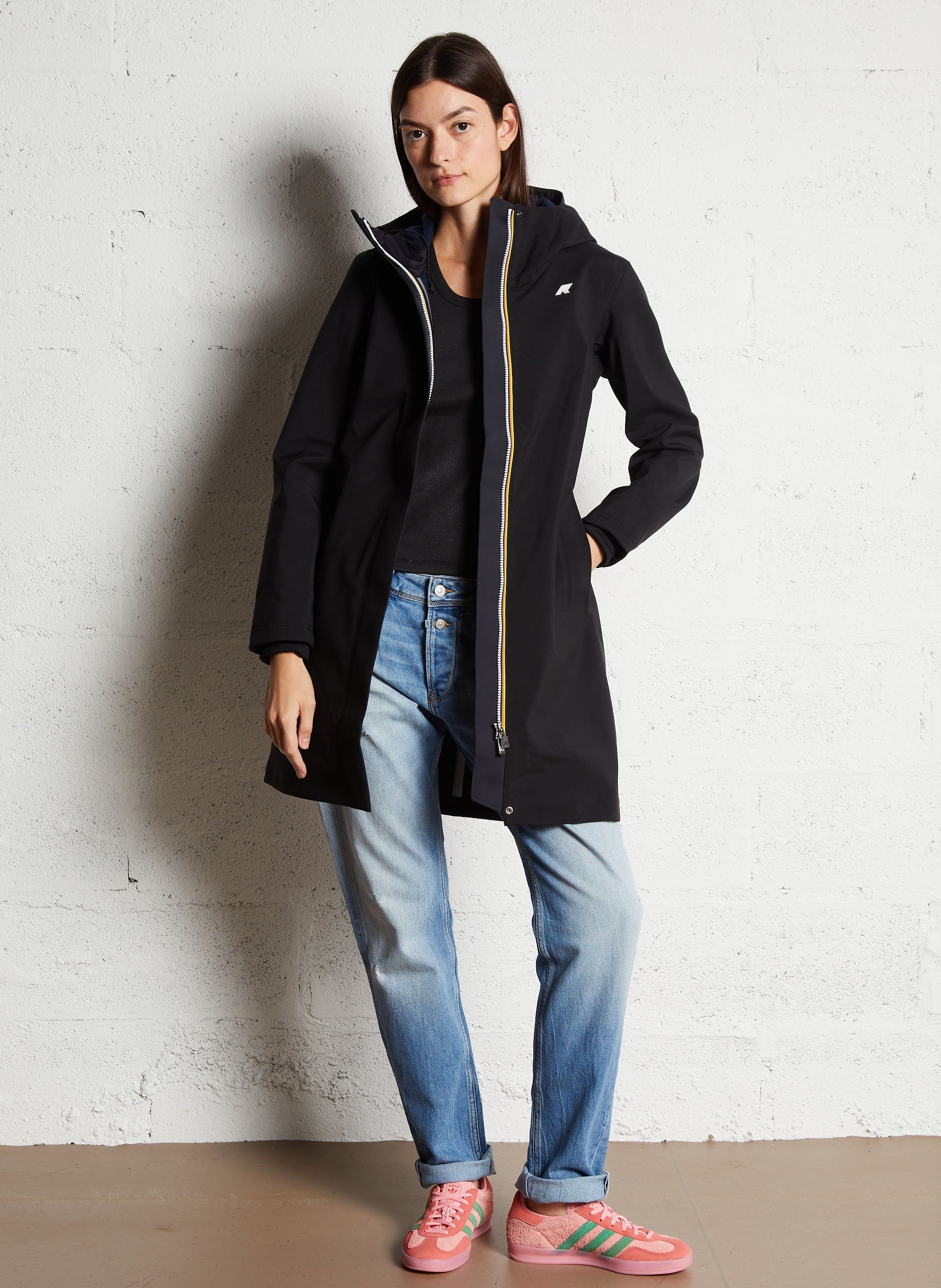 Regenjacke mit Stehkragen K-WAY Schwarz