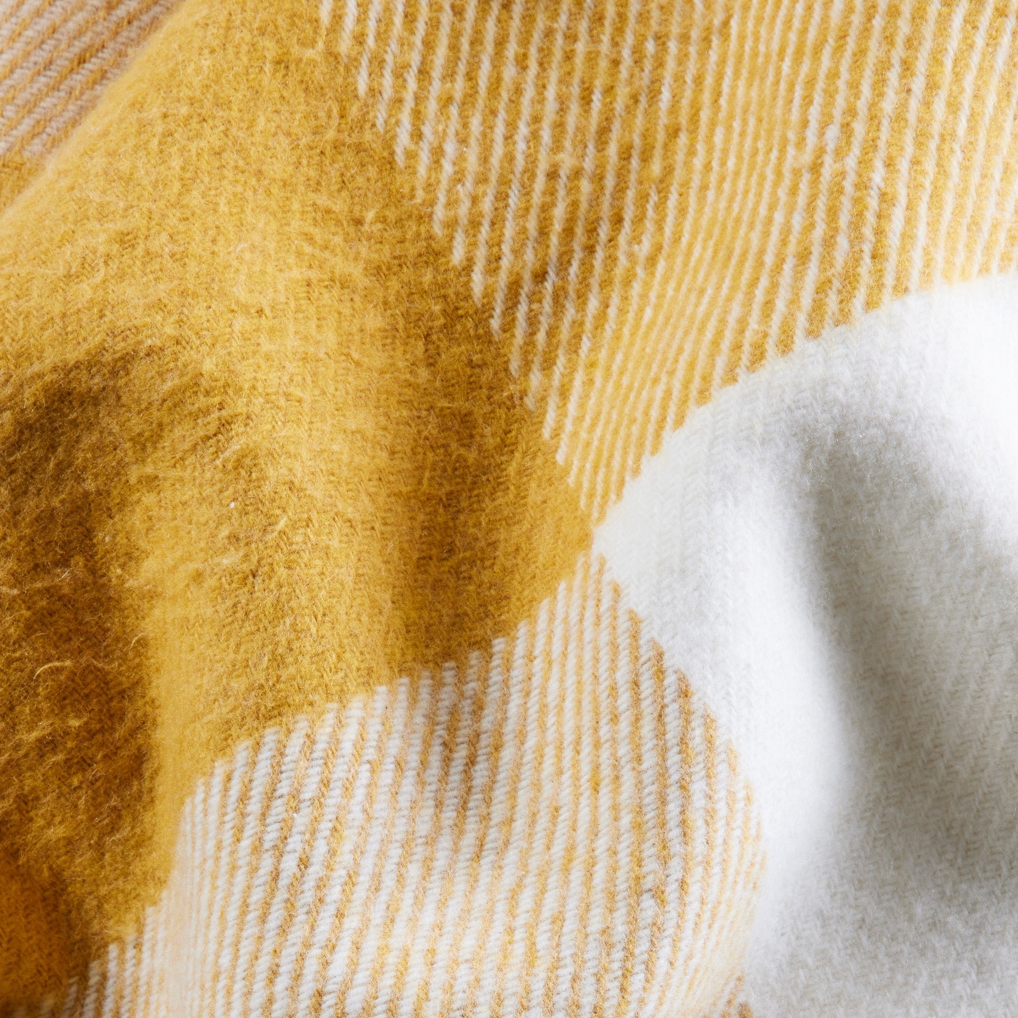 LIVIA - Cotton throw MADURA Yellow