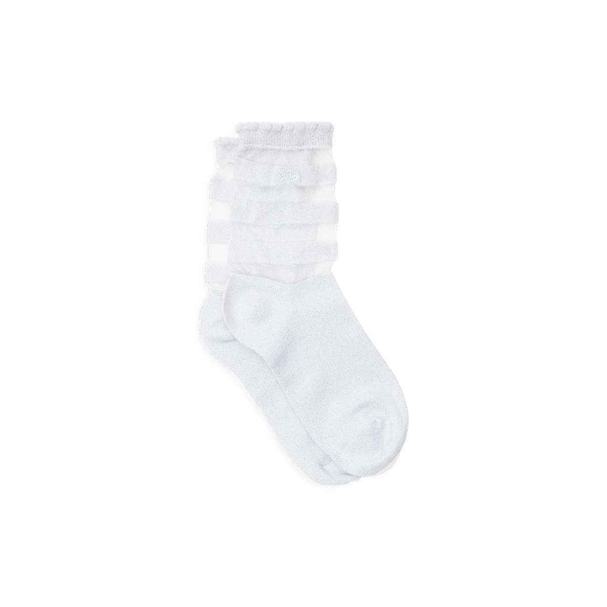Combed cotton sheer socks BILLYBELT White