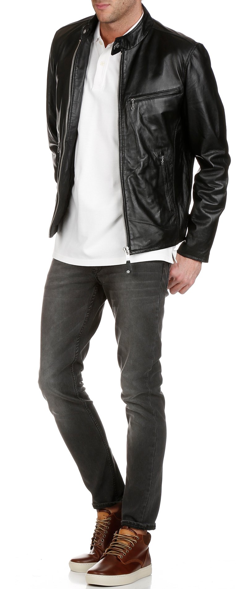 Lederblouson SCHOTT Schwarz