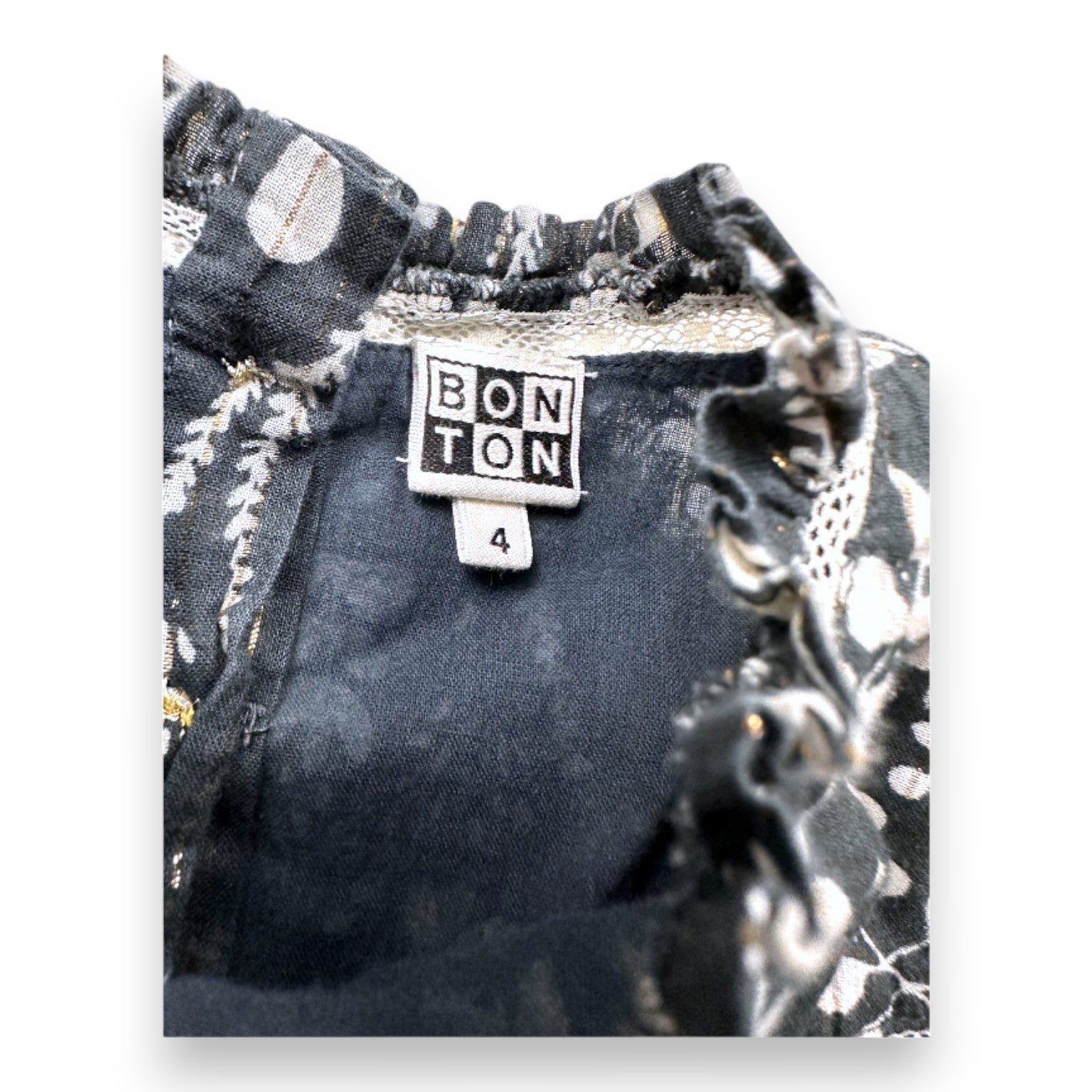 Gray children's dress - 4 years BONTON - Seconde Main Grey