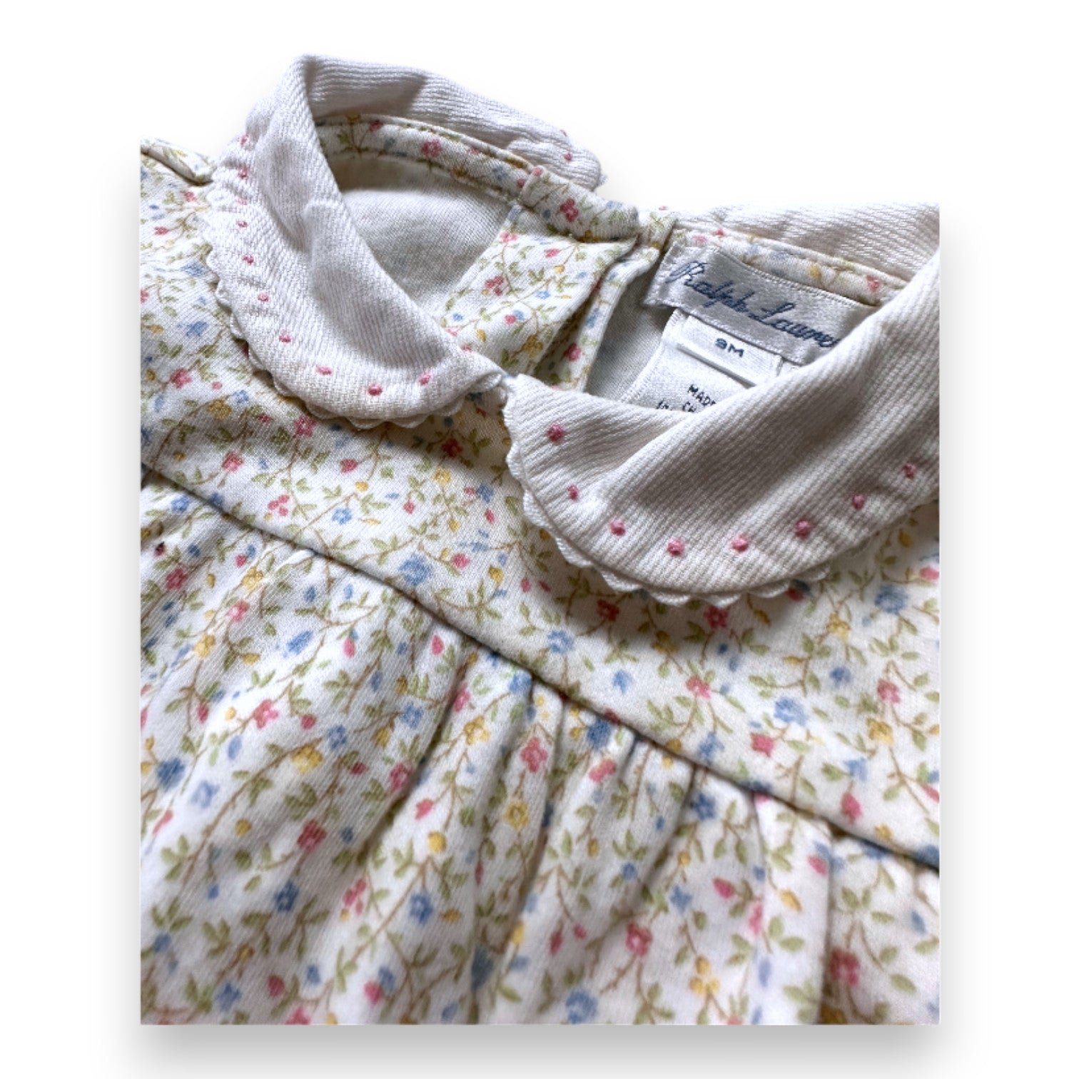 White baby dress - 9 months POLO RALPH LAUREN - Seconde Main White