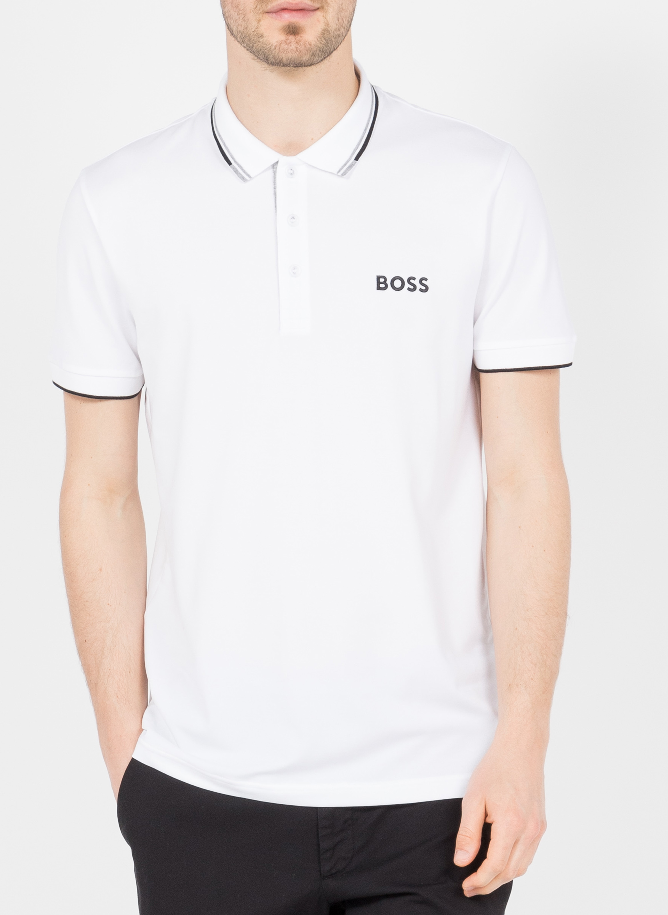 Cotton-blend polo shirt BOSS
