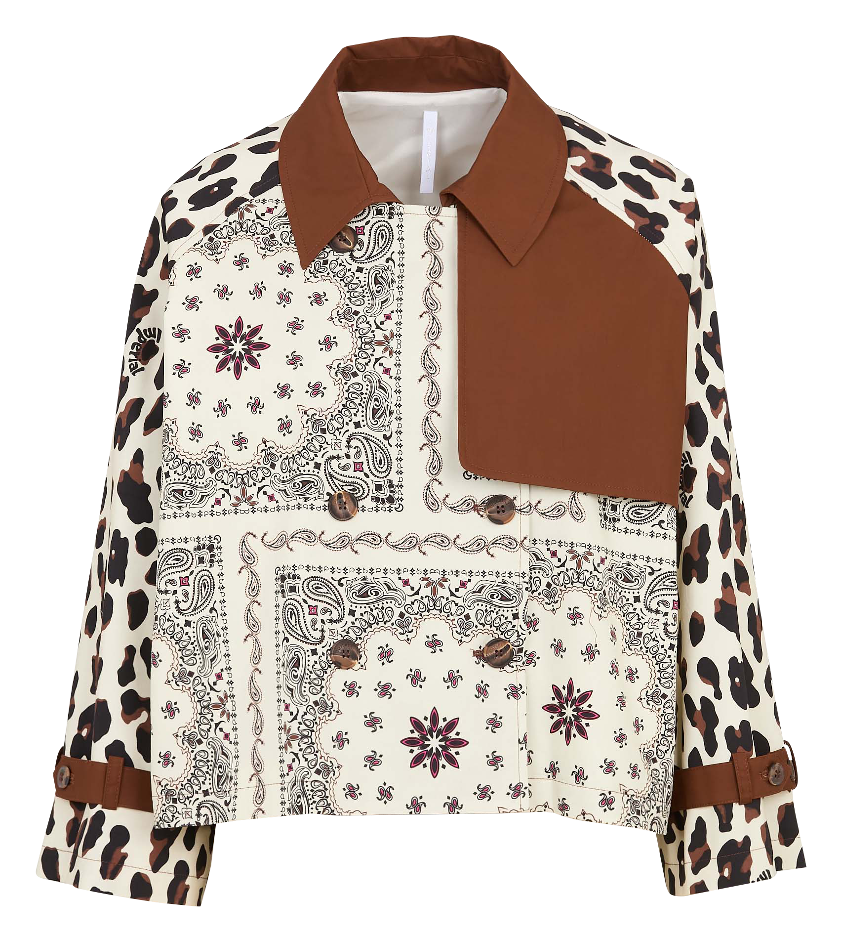 Jasje met klassieke kraag en print IMPERIAL Veelkleurig