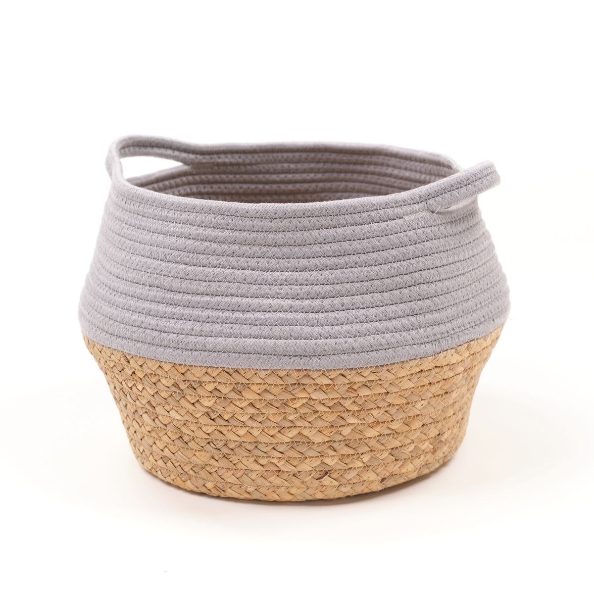 Panier rond en coton FACTORY Gris