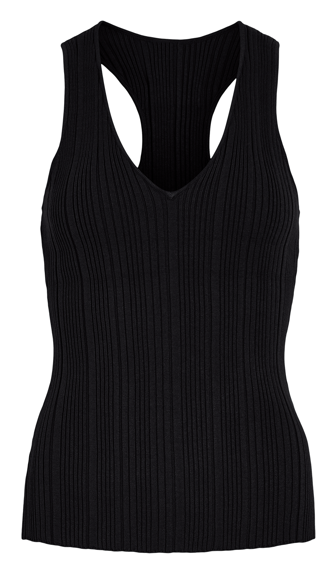 Ribbed Fitted Tank Top ROUGE EDIT Grey