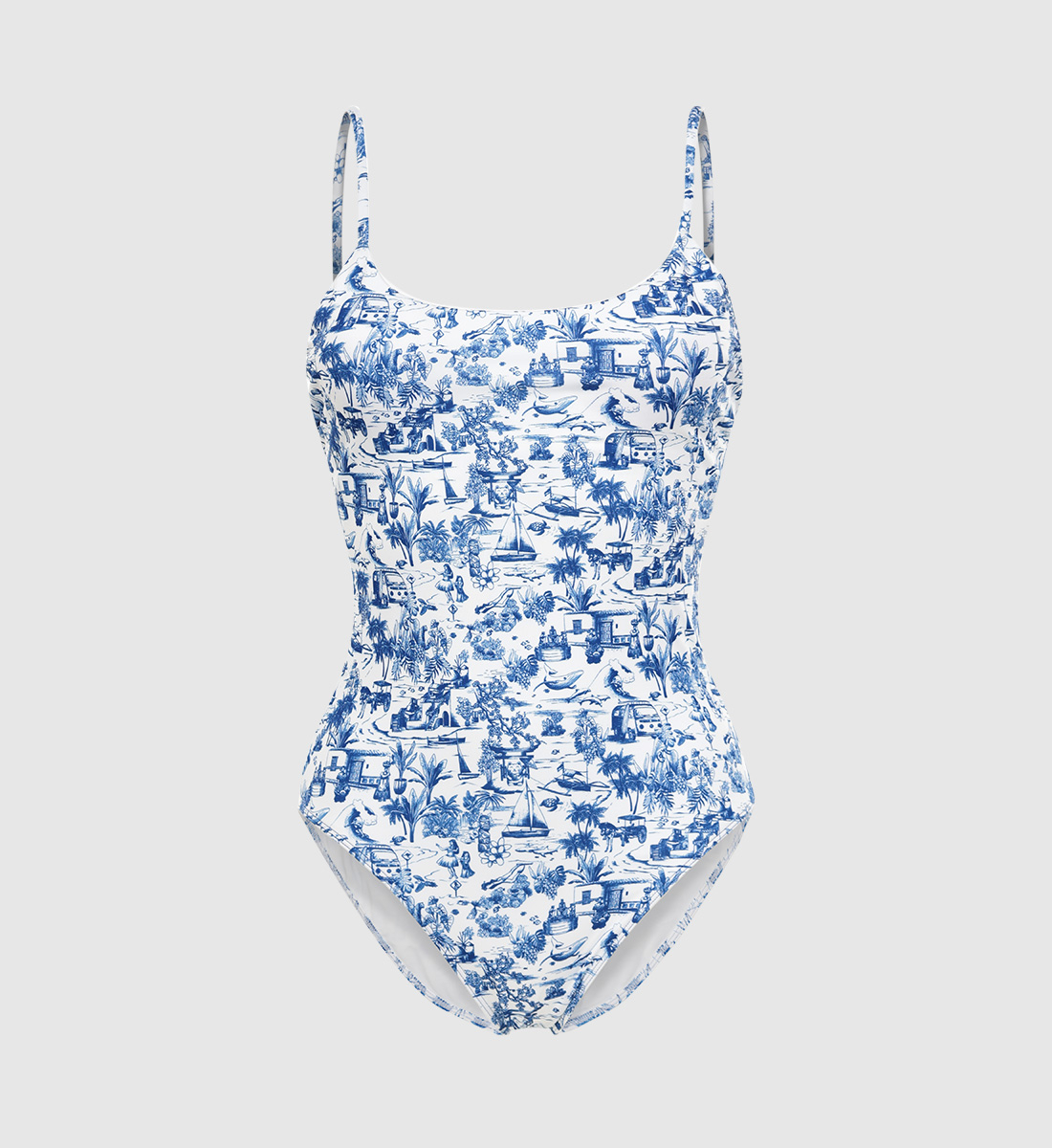 One-piece swimsuit NUSA - Around the World GILI'S Blue