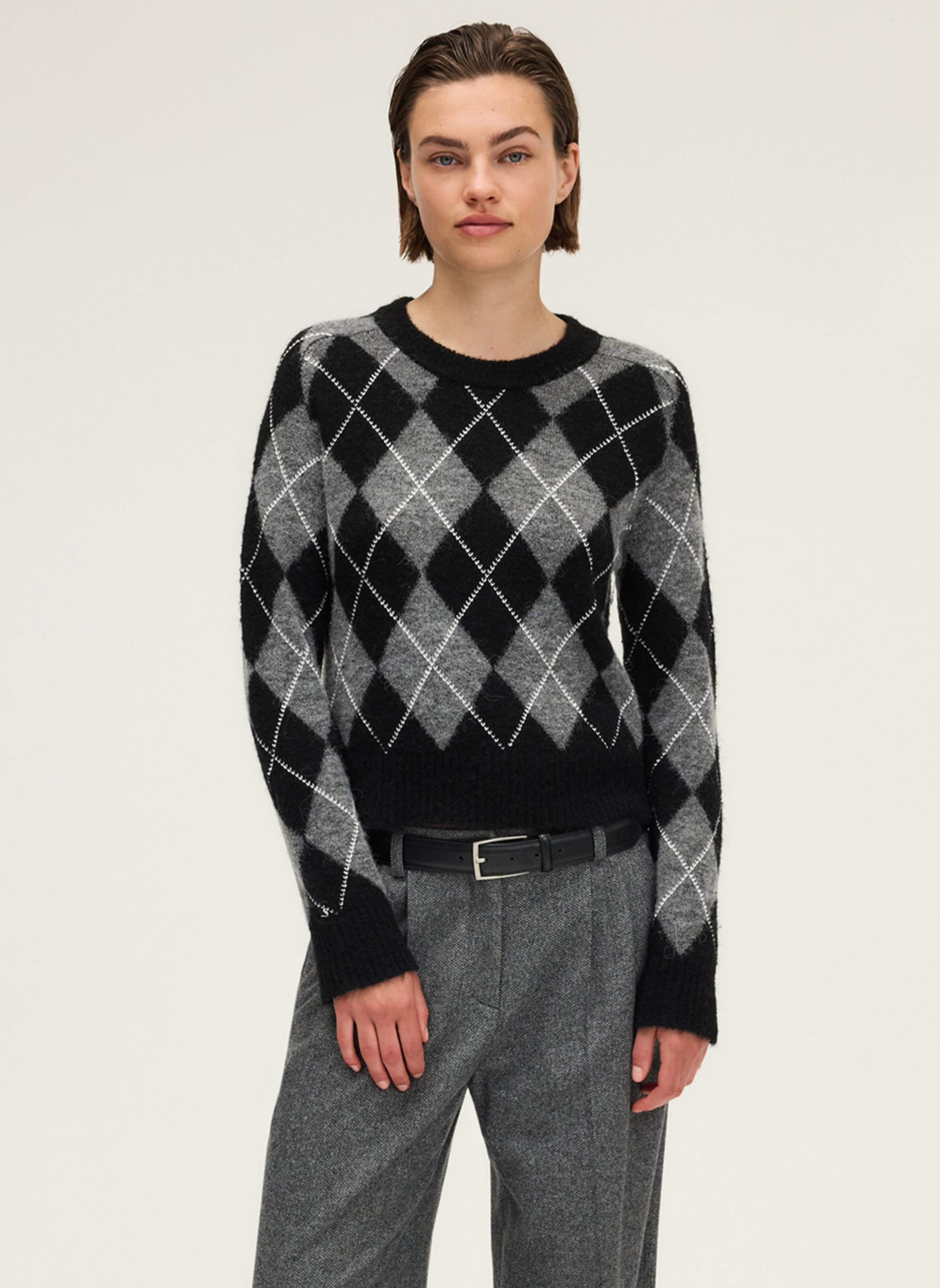 Chat jacquard sweater PABLO