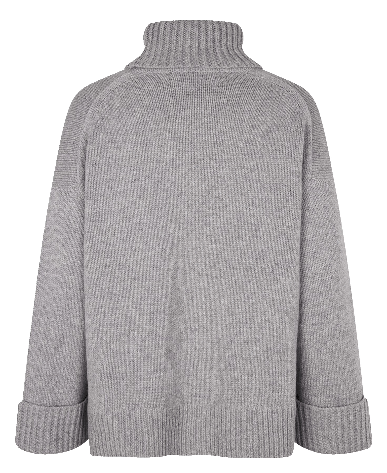 Weiter Rollkragenpullover aus Wollmix SAMSOE SAMSOE Silber