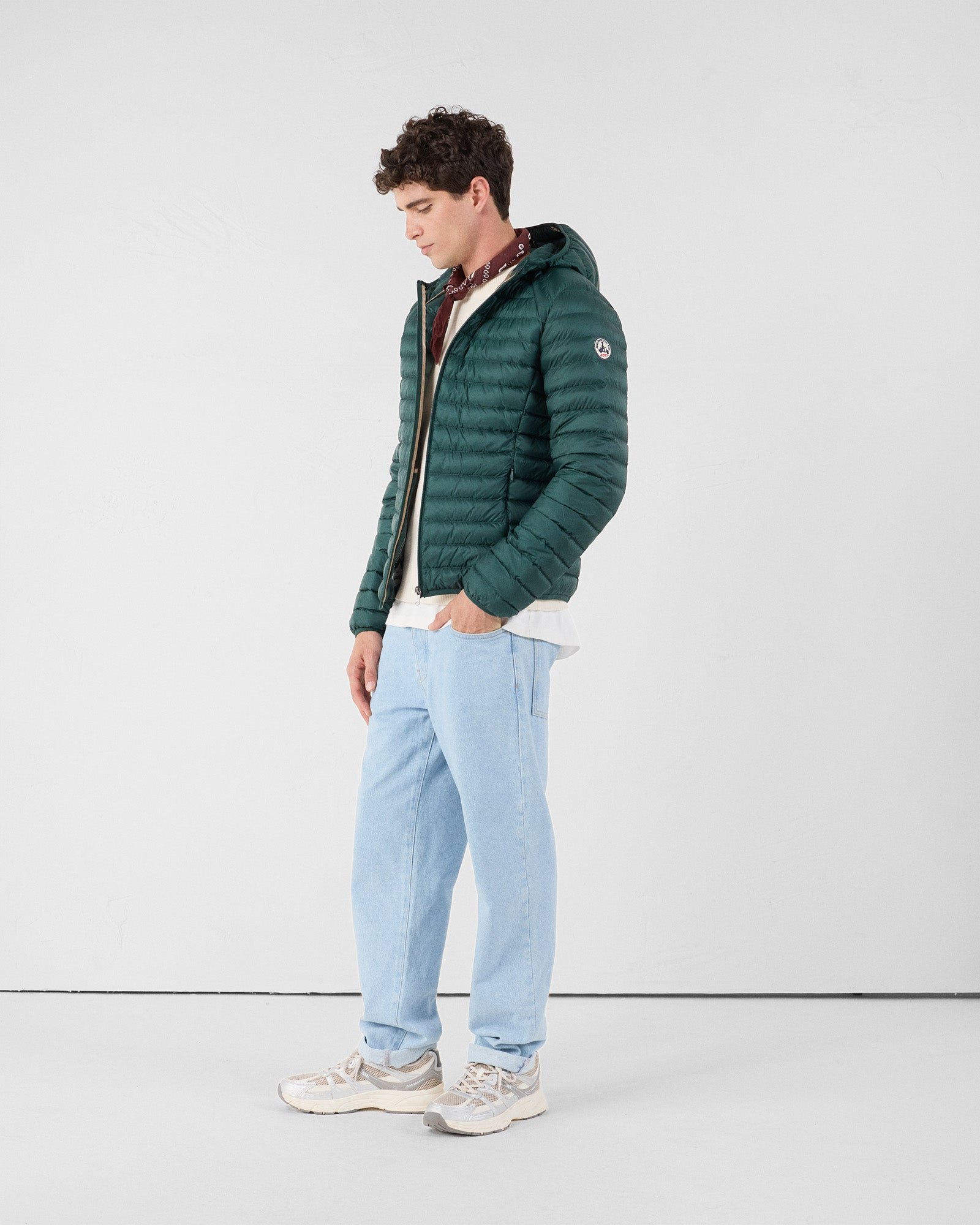 Light hooded puffer jacket - Forest Nico JOTT Green