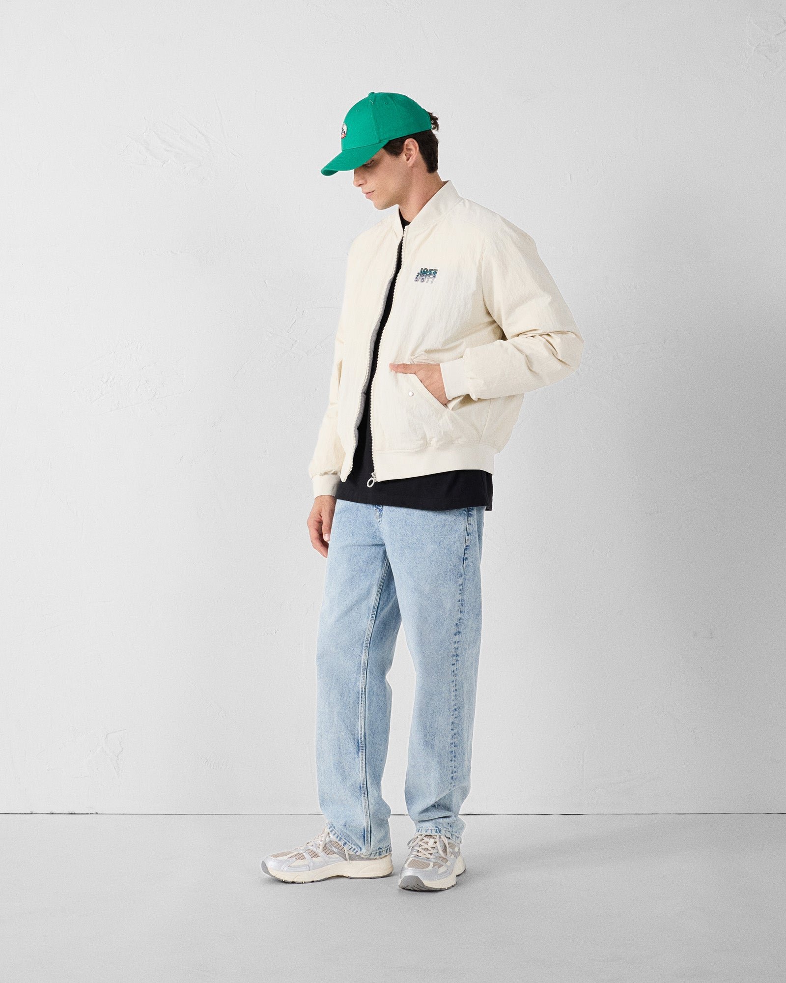 Oversized bomber jacket JOTT White