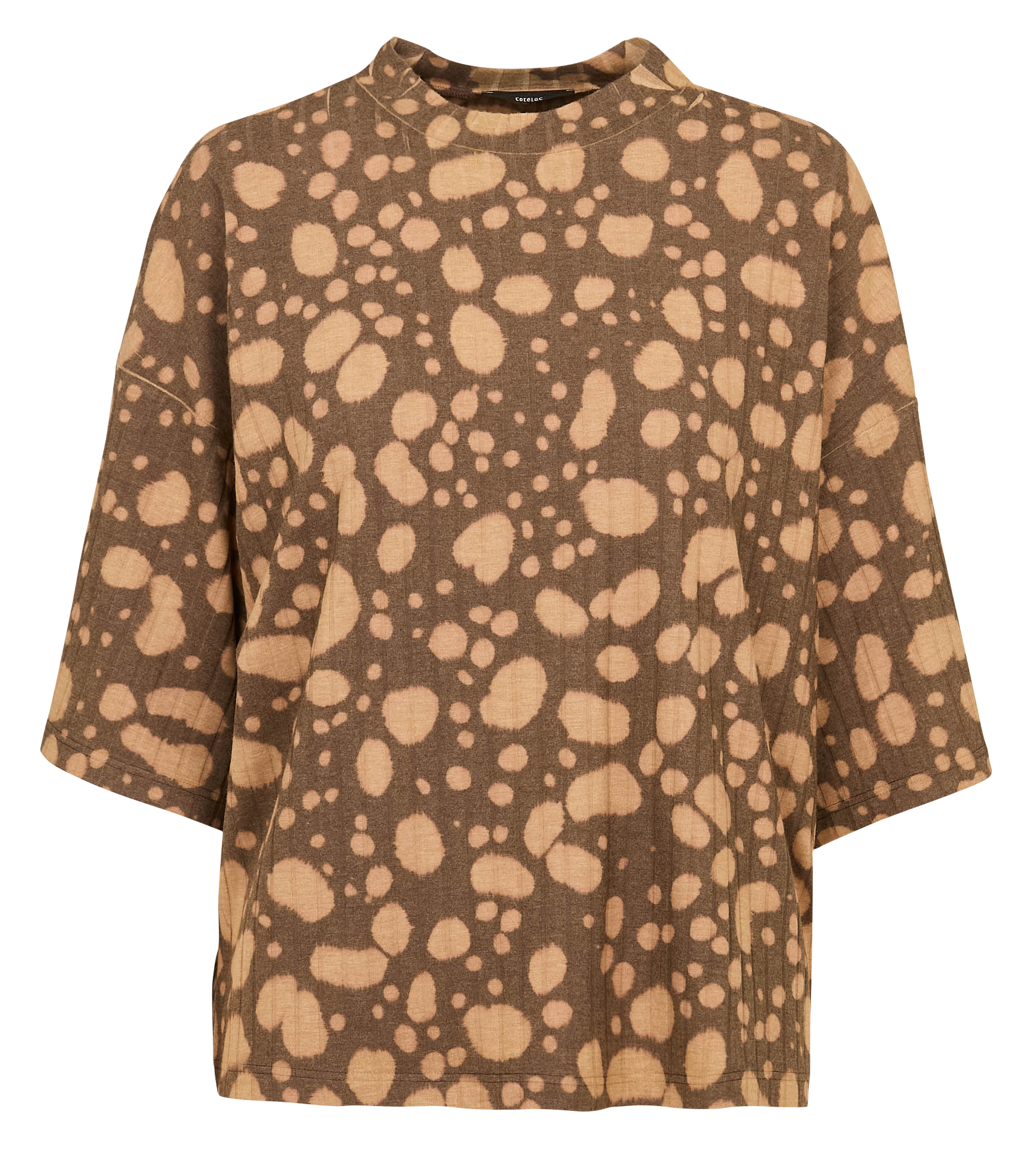 Oversized T-shirt with print COTELAC Brown