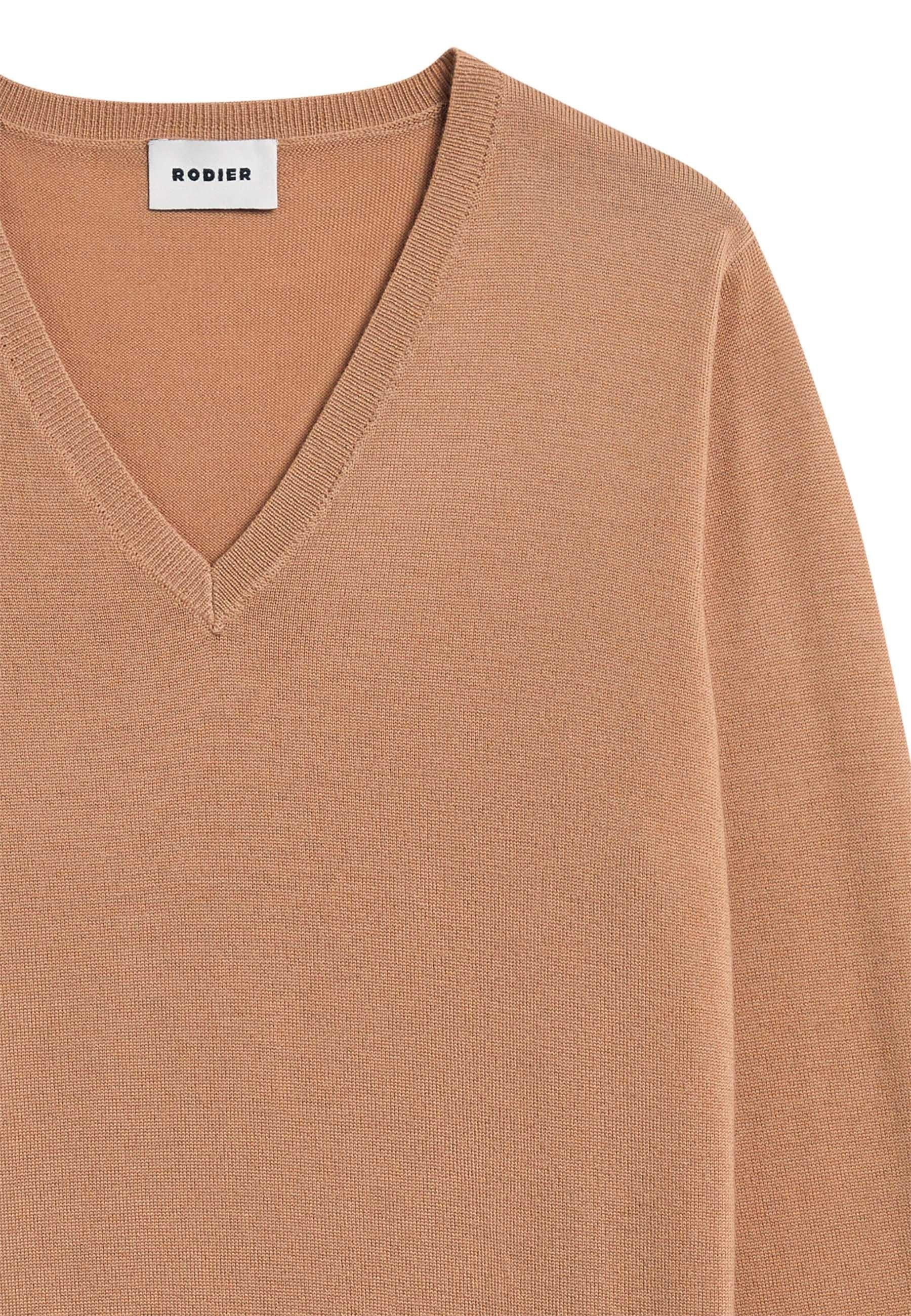 Bunelle wool V-neck sweater RODIER Brown