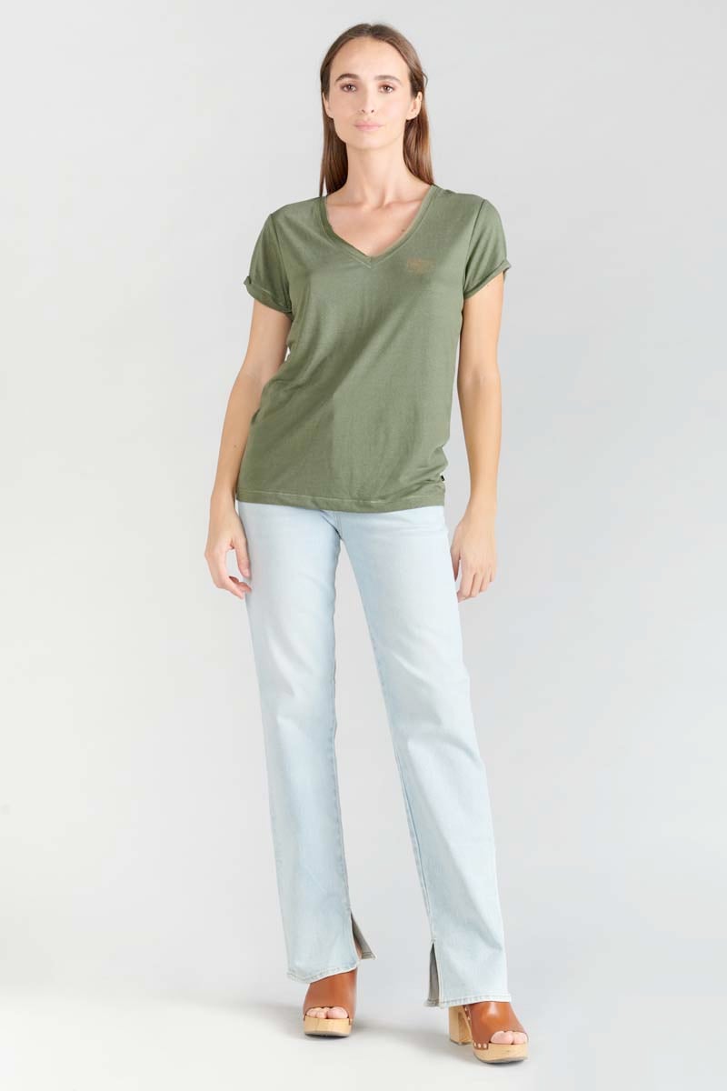 Tommy Badge T-shirt LE TEMPS DES CERISES Green