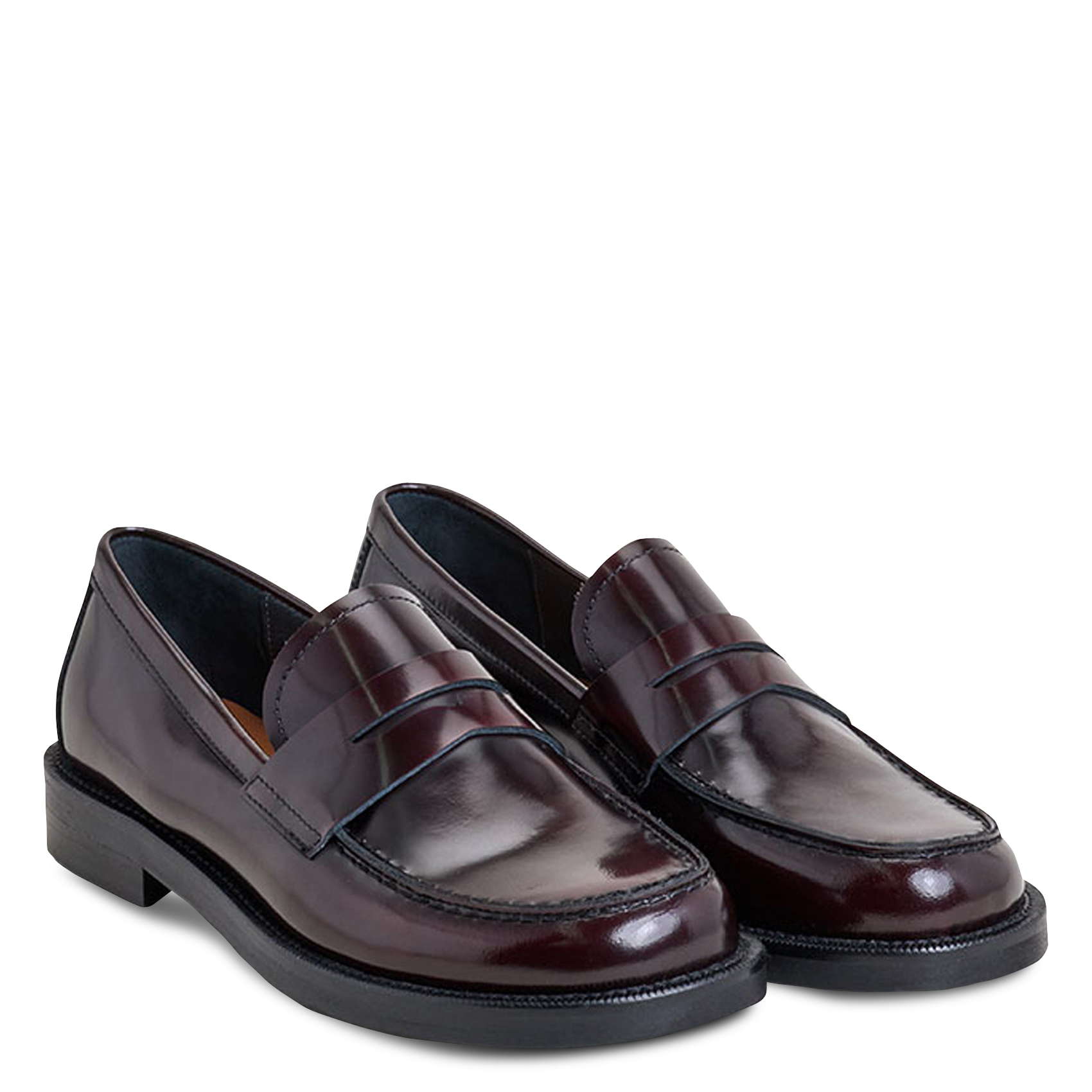 Mocassins en cuir JONAK Rouge