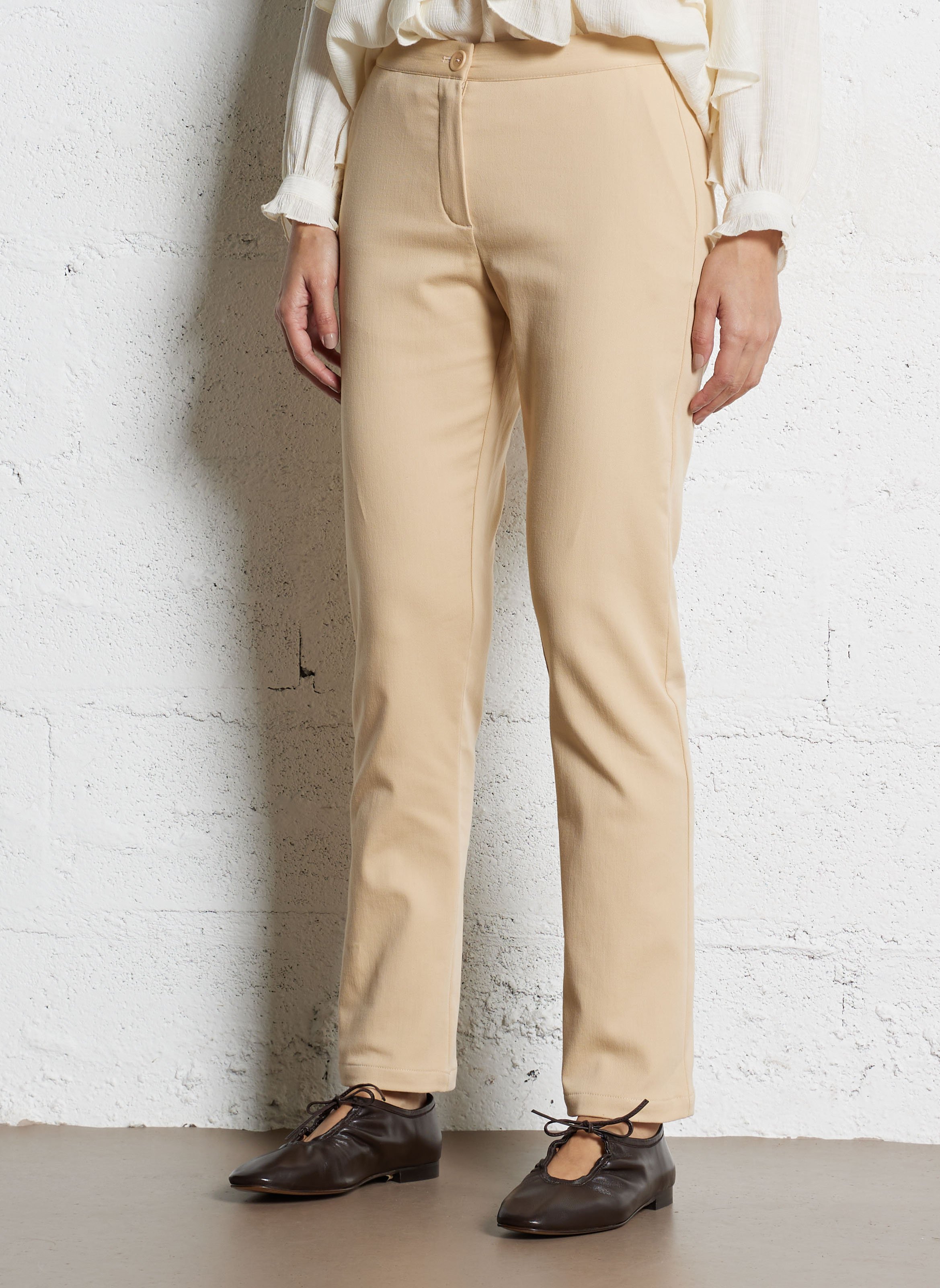 Pantalon slim en coton mélangé COTELAC
