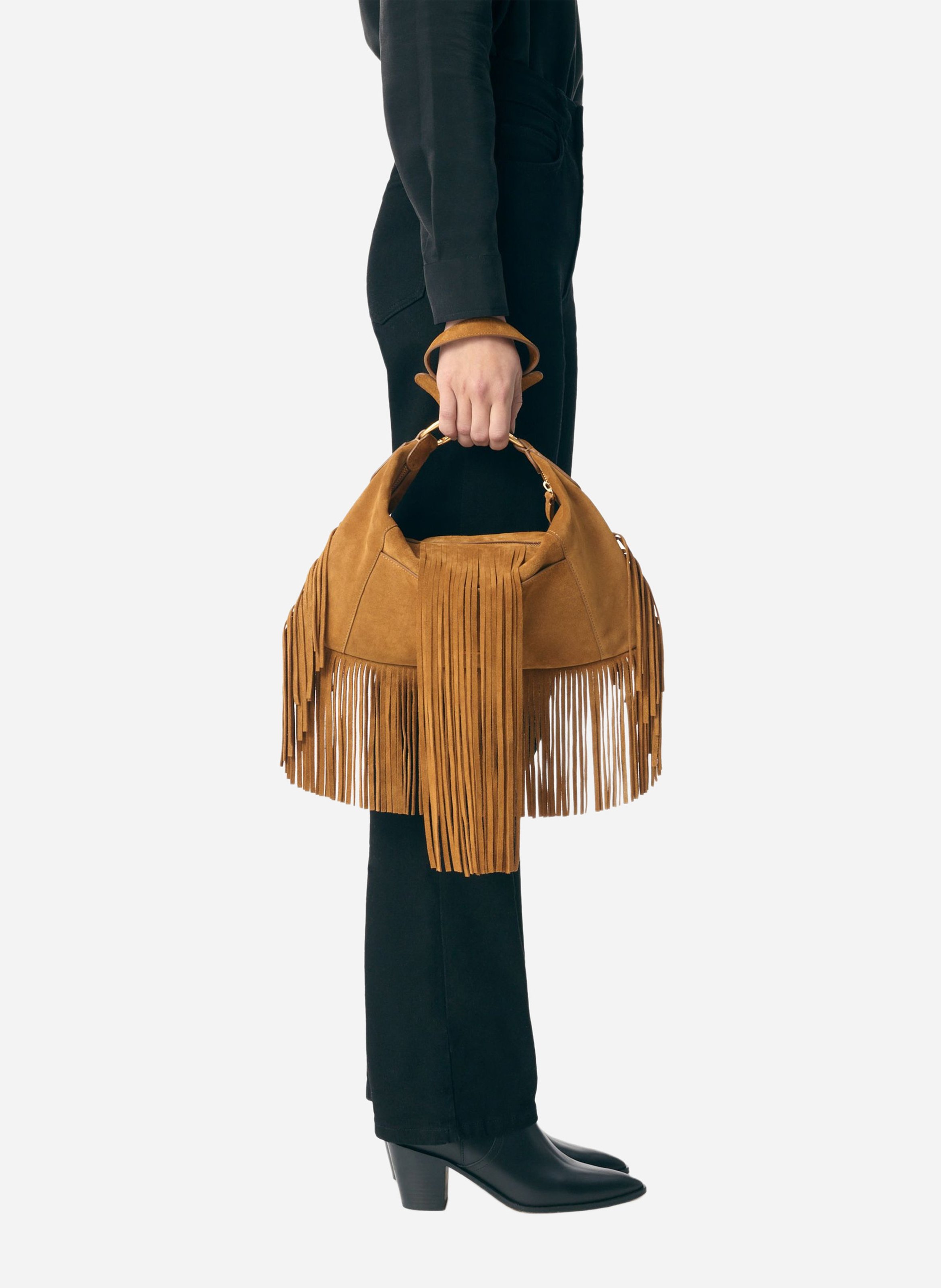 Bolso al hombro de piel VANESSA BRUNO Marron