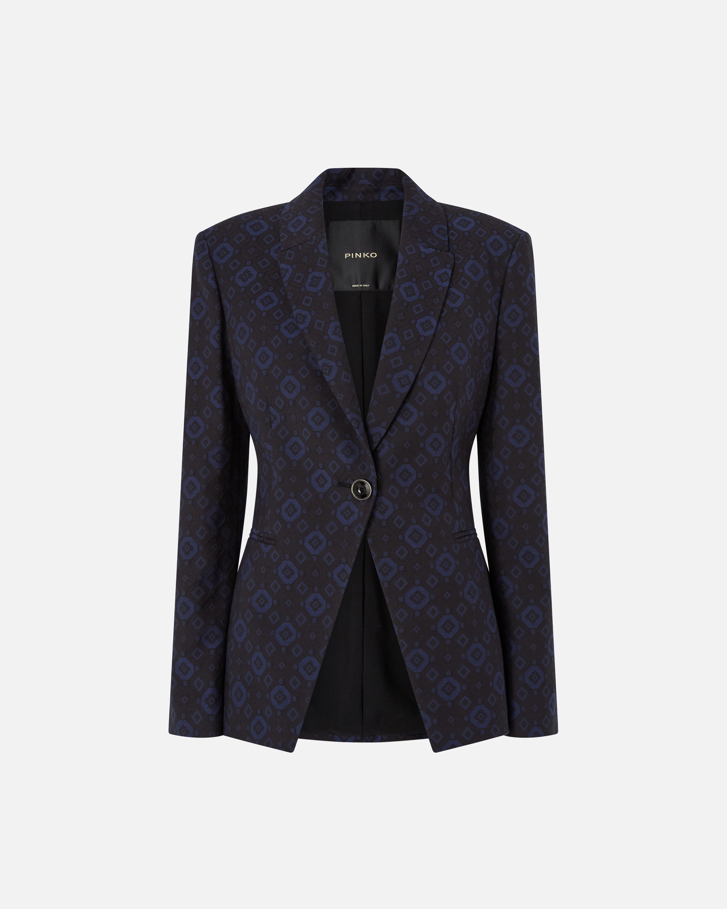 Veste avec motif géométrique et floral PINKO Bleu