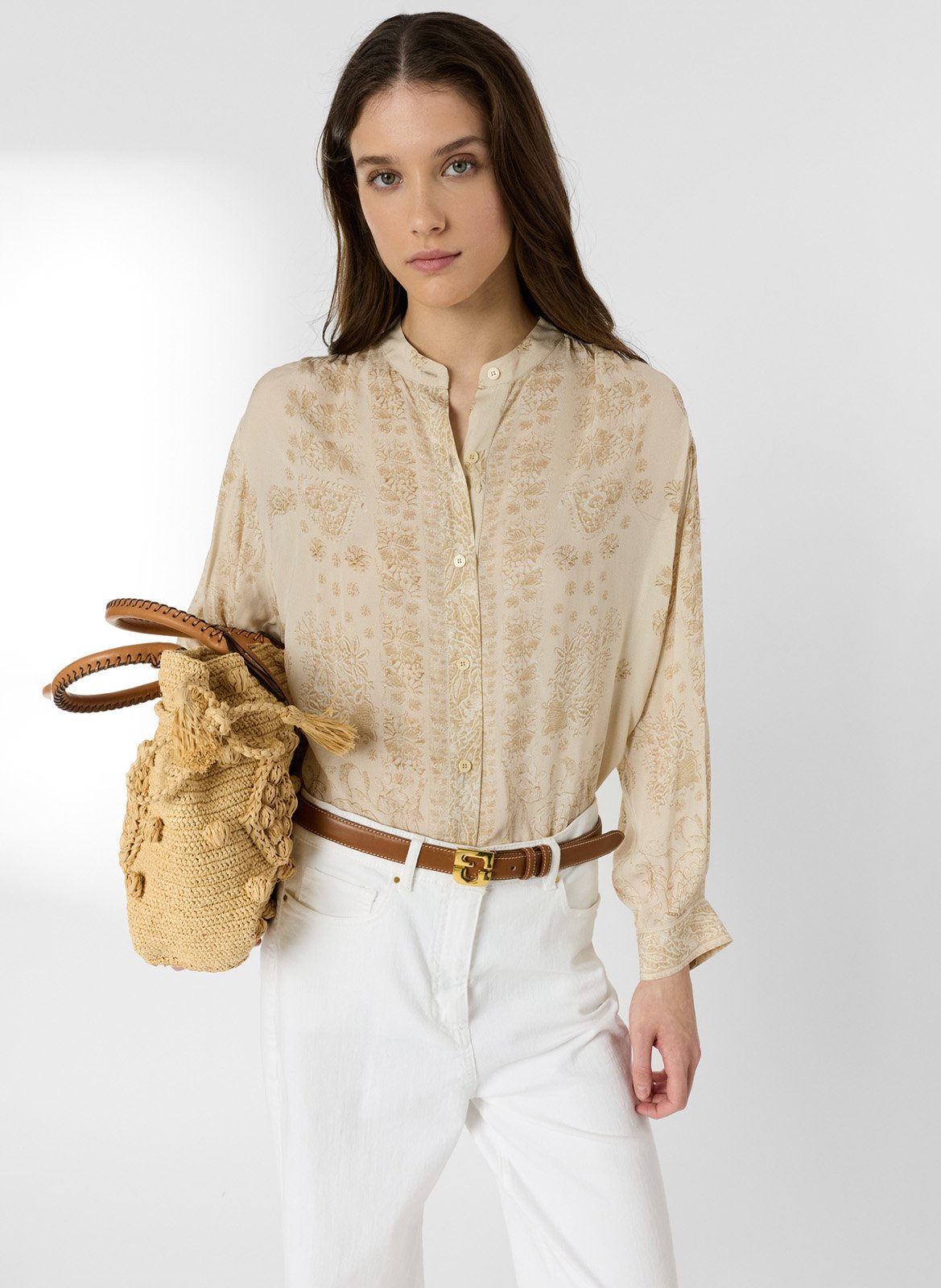 Printed straight shirt GERARD DAREL Red