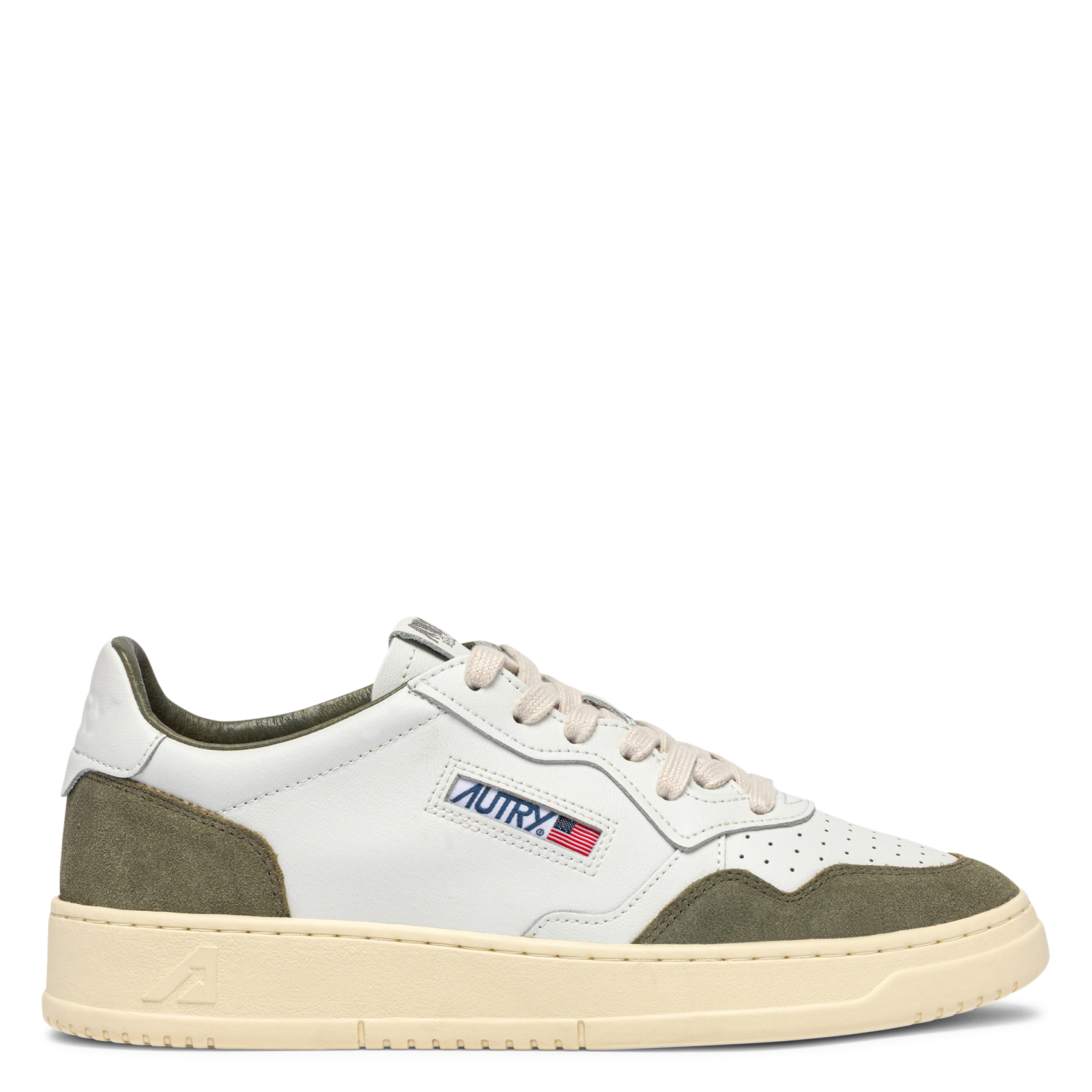 Niedrige Sneaker aus Leder-Mix MEDALIST Soflea-sue wht-smokedgrn