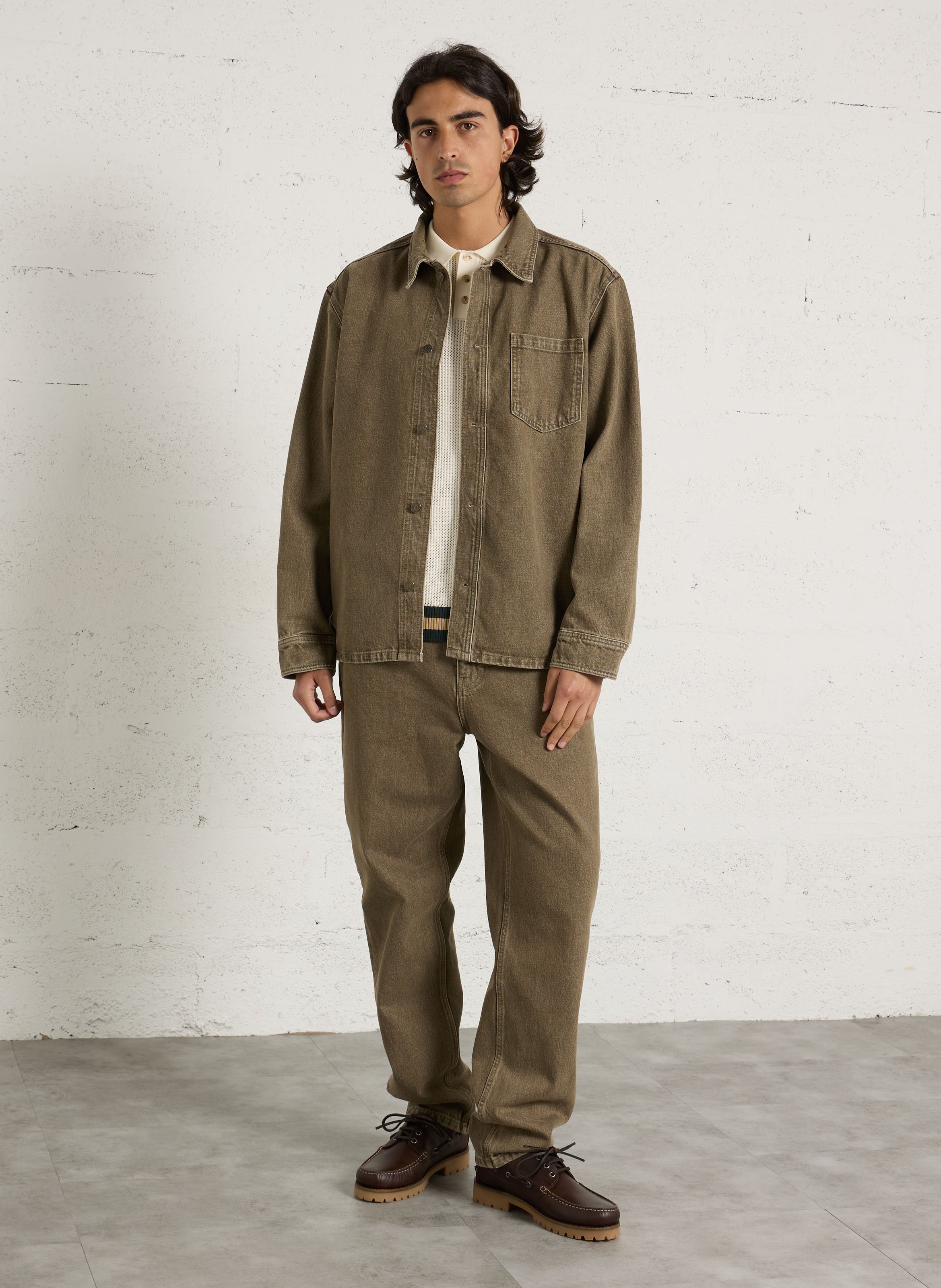 Jeansjacke mit klassischem Kragen LES DEUX Braun